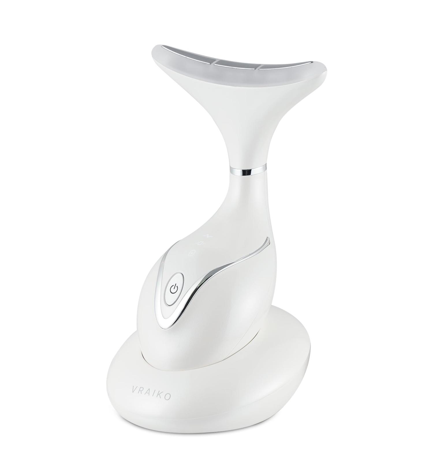 Iris Neck Face Massager - Pro Face Sculpting Tool for Radiance Contouring & Elasticity | All-in-1 Facial Device with Charging Base | Home Spa - International Shipping - Buy Online on GoSupps.com