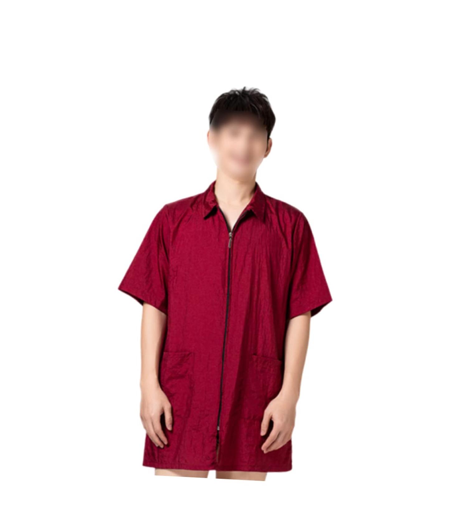 TEHAUX Dog Grooming Smocks Clothes Hair Barber Vest Hair Salon Gown Shirt Jacket Professional Barber Cape Zipper Hairdressing Cape Work Overalls Nursing Gown Woman Red Suspenders Hair Dye - Buy Online on GoSupps.com