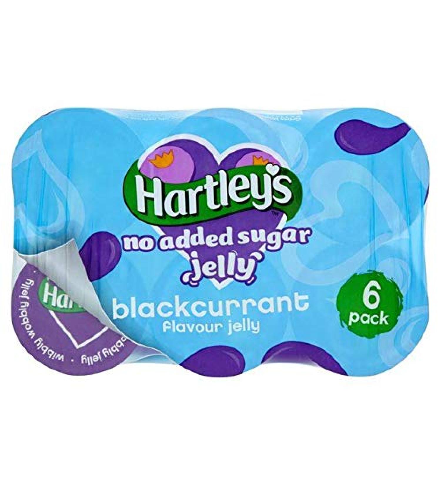 Hartleys Hartley's No Added Sugar Blackcurrant Jelly Pot de 6 x 115 g