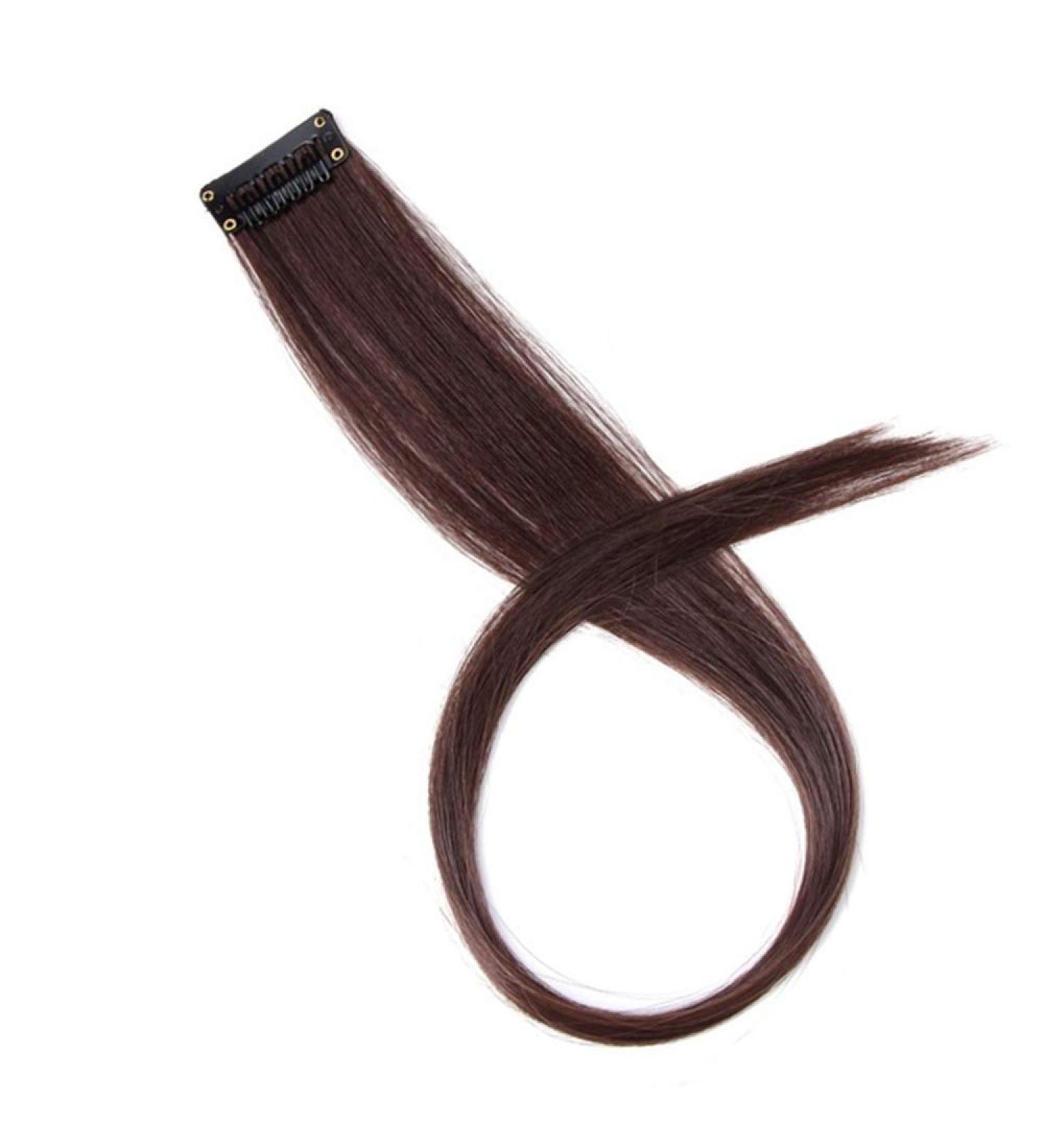Color Highlight Synthetic Hair Extensions & Clips | 20-Inch Fashion Wig #30 - Shop Internationally! - Buy Online on GoSupps.com