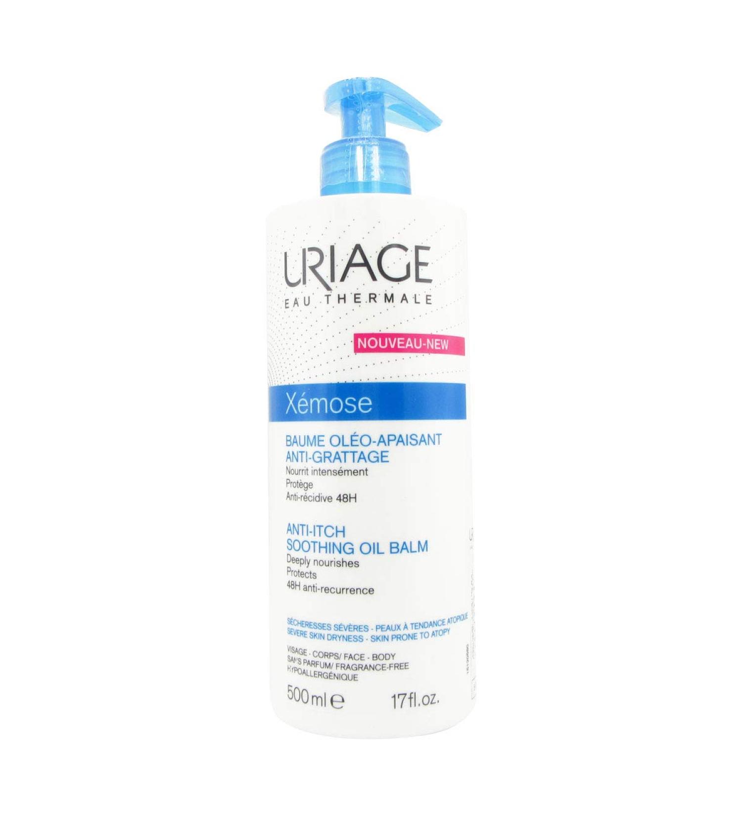 Uriage X mose Baume Ol o-Apaisant Anti-Grattage 500ml pour Peau S che Tr s S che