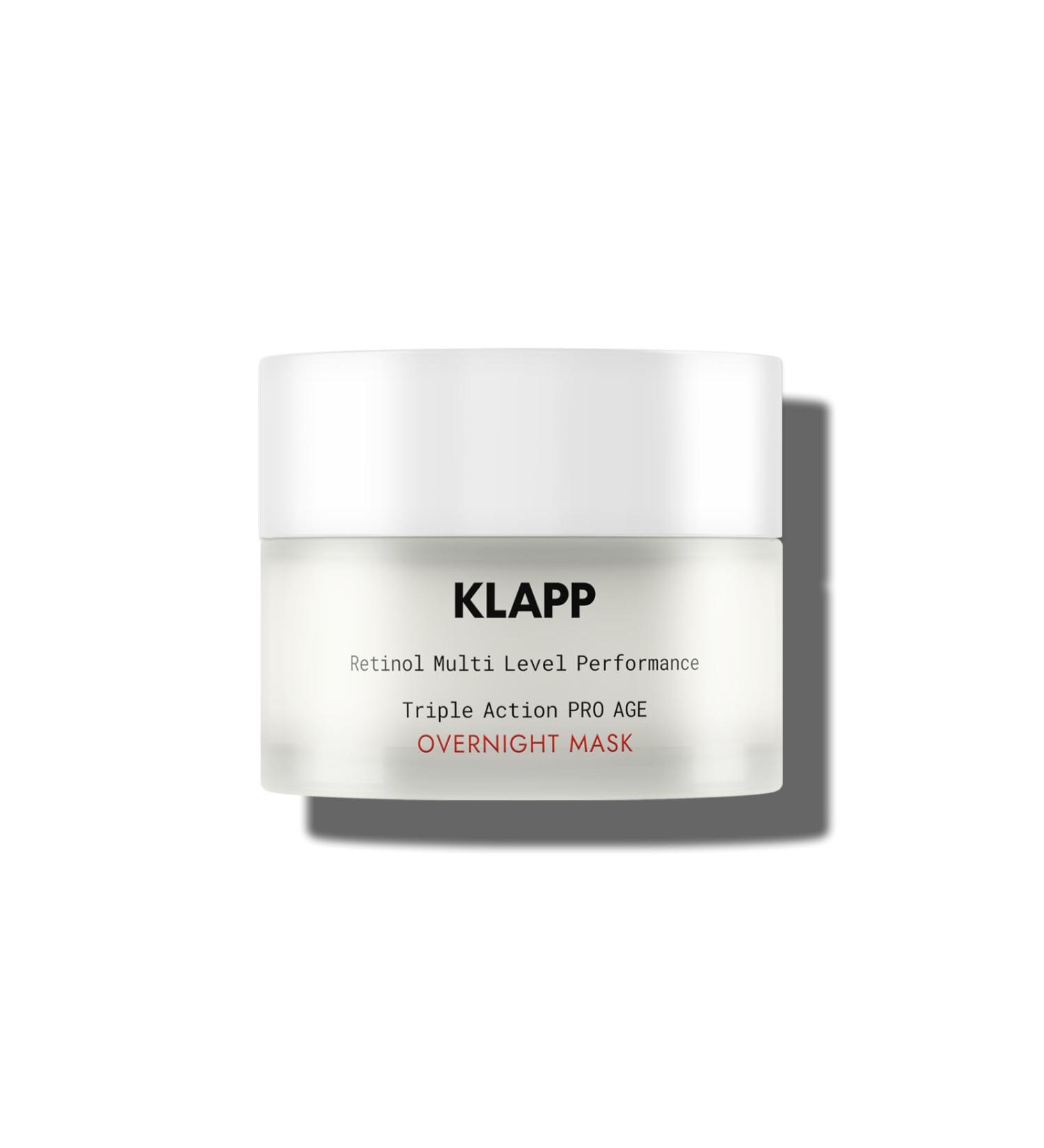 KLAPP Cosmetics - RESIST AGING RETINOL Triple Action PRO AGE Overnight Mask (50ml) - Buy Online on GoSupps.com