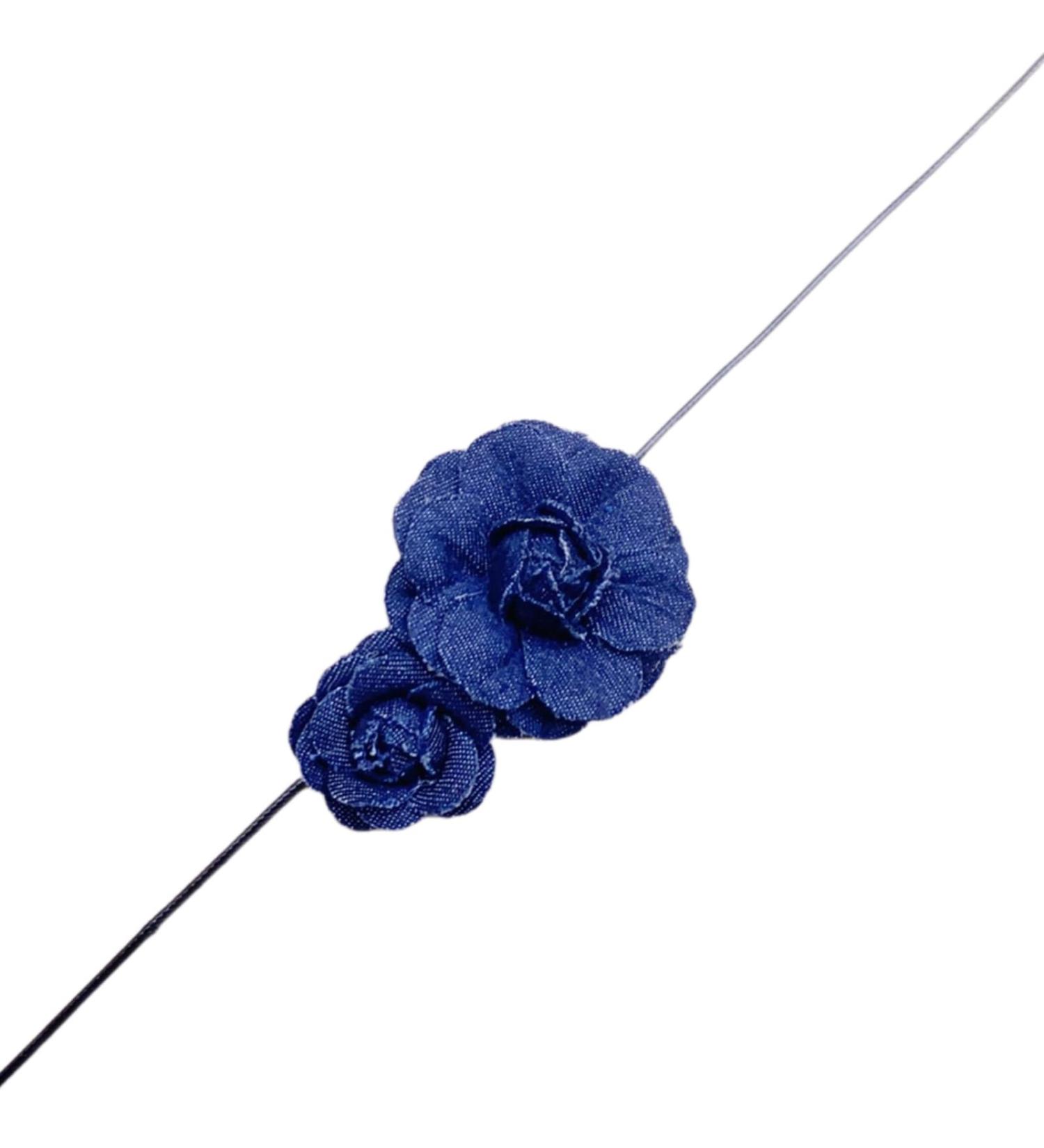 Southjieling Adjustable Flower Choker Necklace | Elegant Rose Choker for Girls & Women | Fashionable Dark Rope Accessories - International Shipping Available - Buy Online on GoSupps.com
