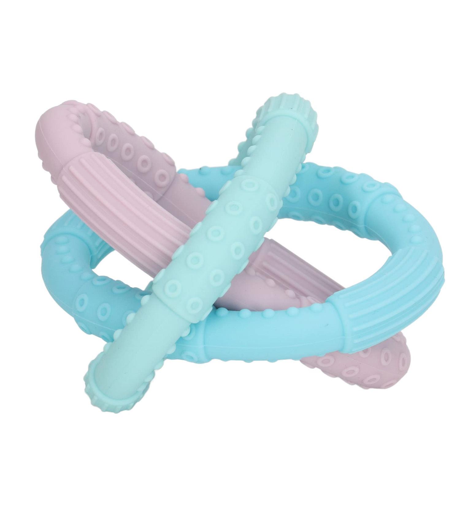 Baby Wearable Teething Bracelet - Soft Teething Ring for Home & Travel (Type A) - Buy Online on GoSupps.com