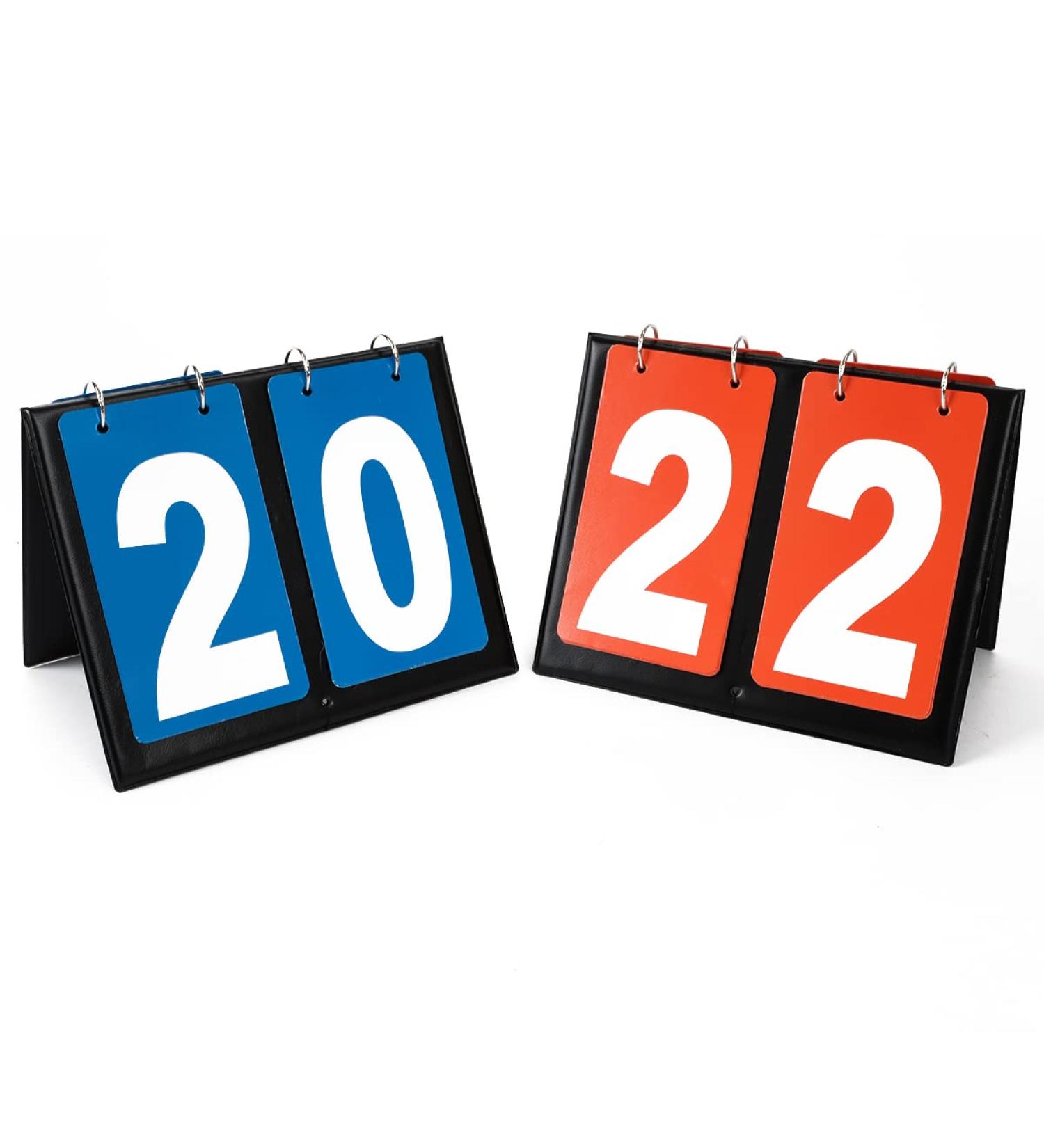 Portable Table Top Multi Sports Scoreboard Flipper - Basketball Football Soccer Tennis Badminton Score Keeper - Style 2 - Buy Online on GoSupps.com