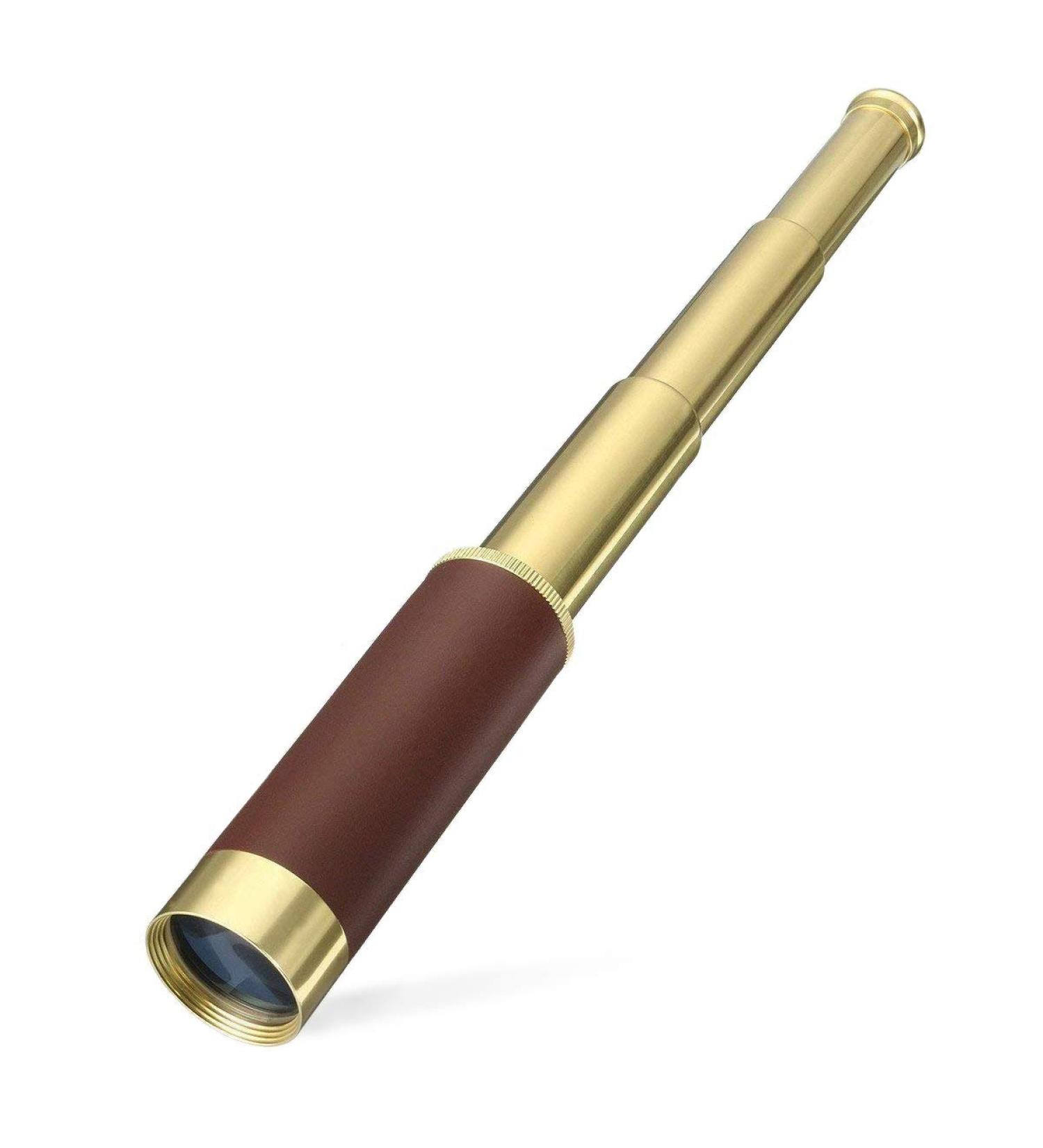 Pirate Monocular Telescope | Handheld Collapsible Brass 25x30 Zoom | Portable Spyglass for Kids & Adults | Ideal for Travel, Beach, Hiking & Hunting - Buy Online on GoSupps.com