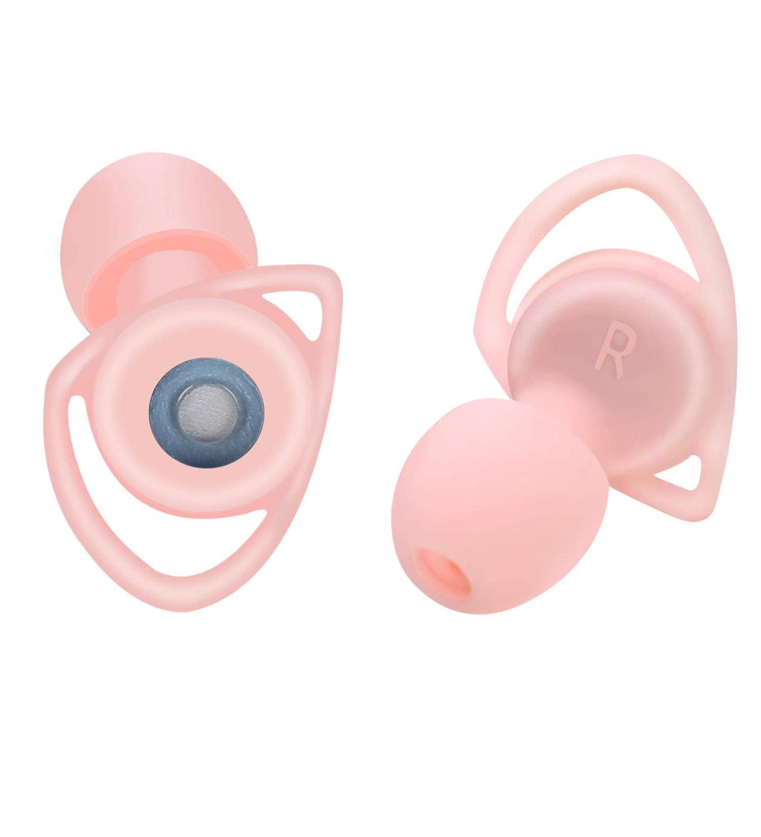 Soft Silicone Sleep Noise Reduction Earplugs for Sleep, Work, Travel & Loud Activities - Pink - Buy Online on GoSupps.com
