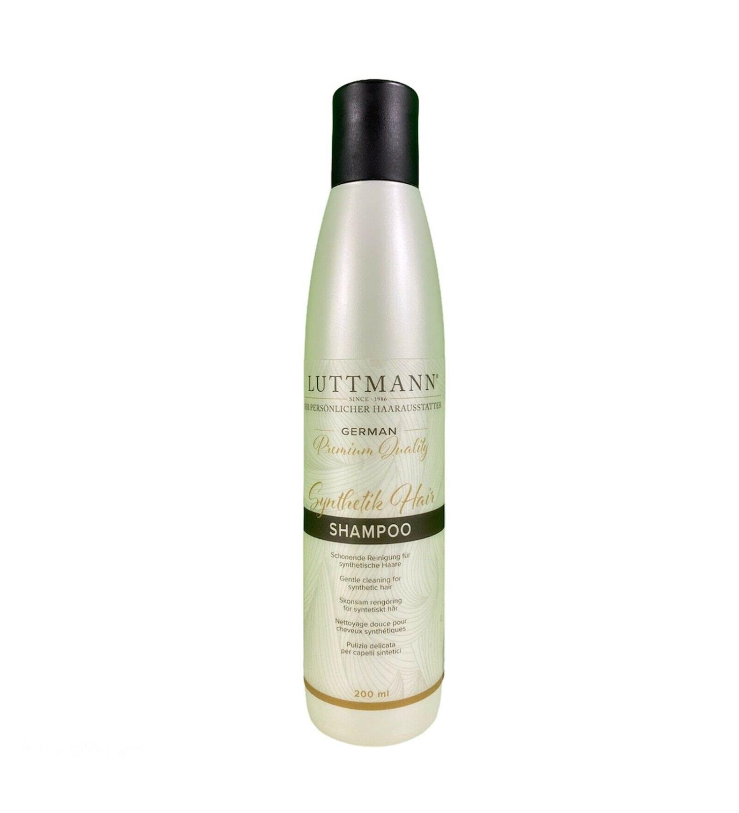 LUTTMANN Synthetic Hair Wigs Shampoo 200ml - Premium Care for Artificial Wigs | German Quality Freshness & Easy Combability - Buy Online on GoSupps.com