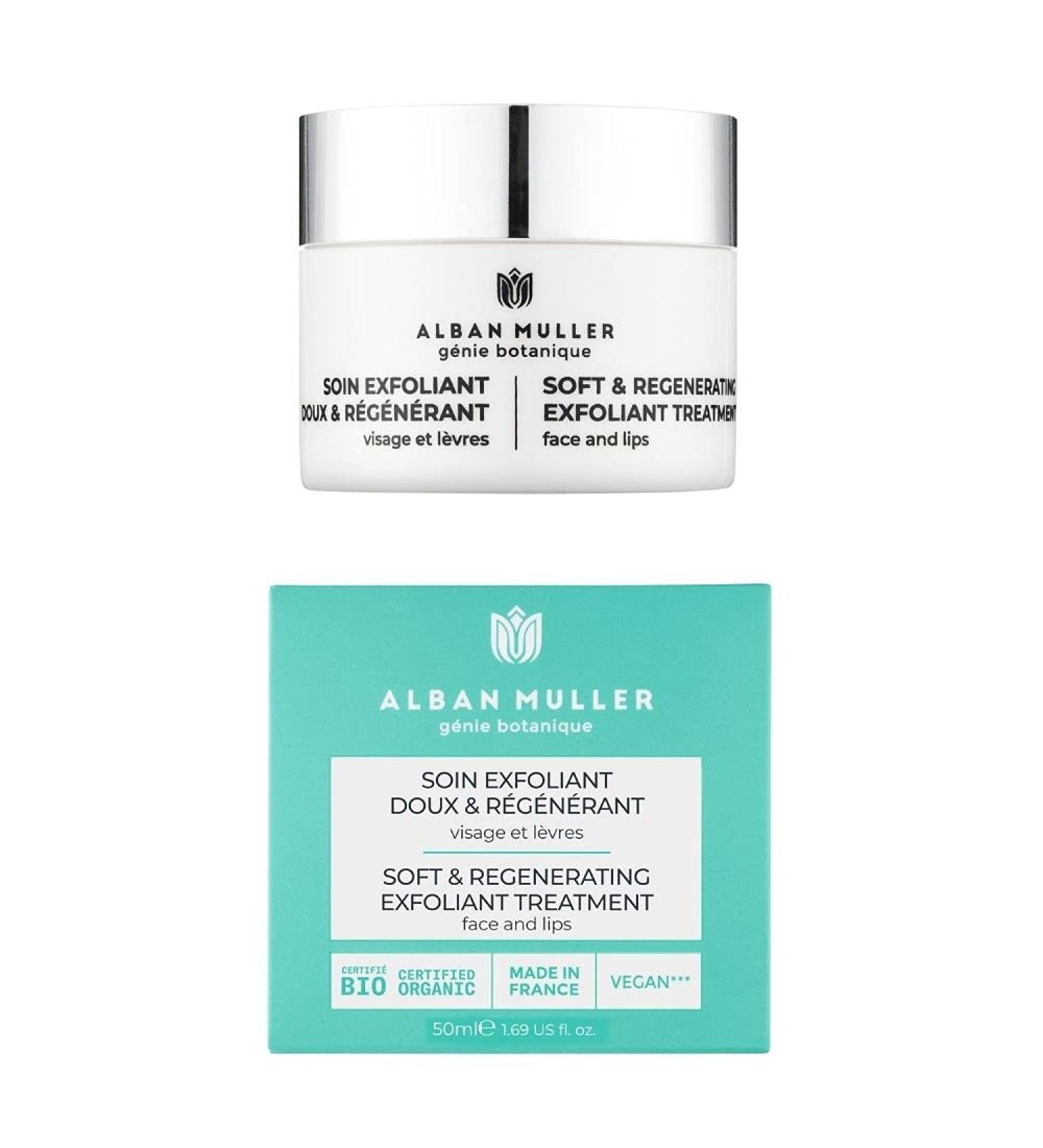 Gentle & Regenerating Exfoliating Treatment for Face and Lips - Alban Muller - Certified ORGANIC by Ecocert - 50ml - Buy Online on GoSupps.com