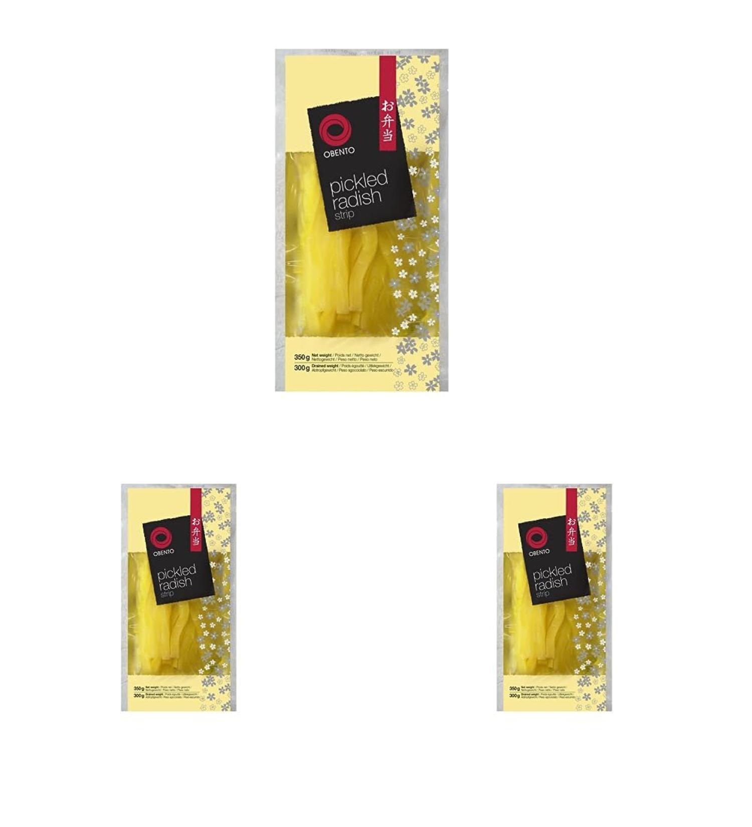 Buy Obento Pickled Radish Strips - 350g (Pack of 3) | Delicious & Tangy International Shipping Available - Buy Online on GoSupps.com