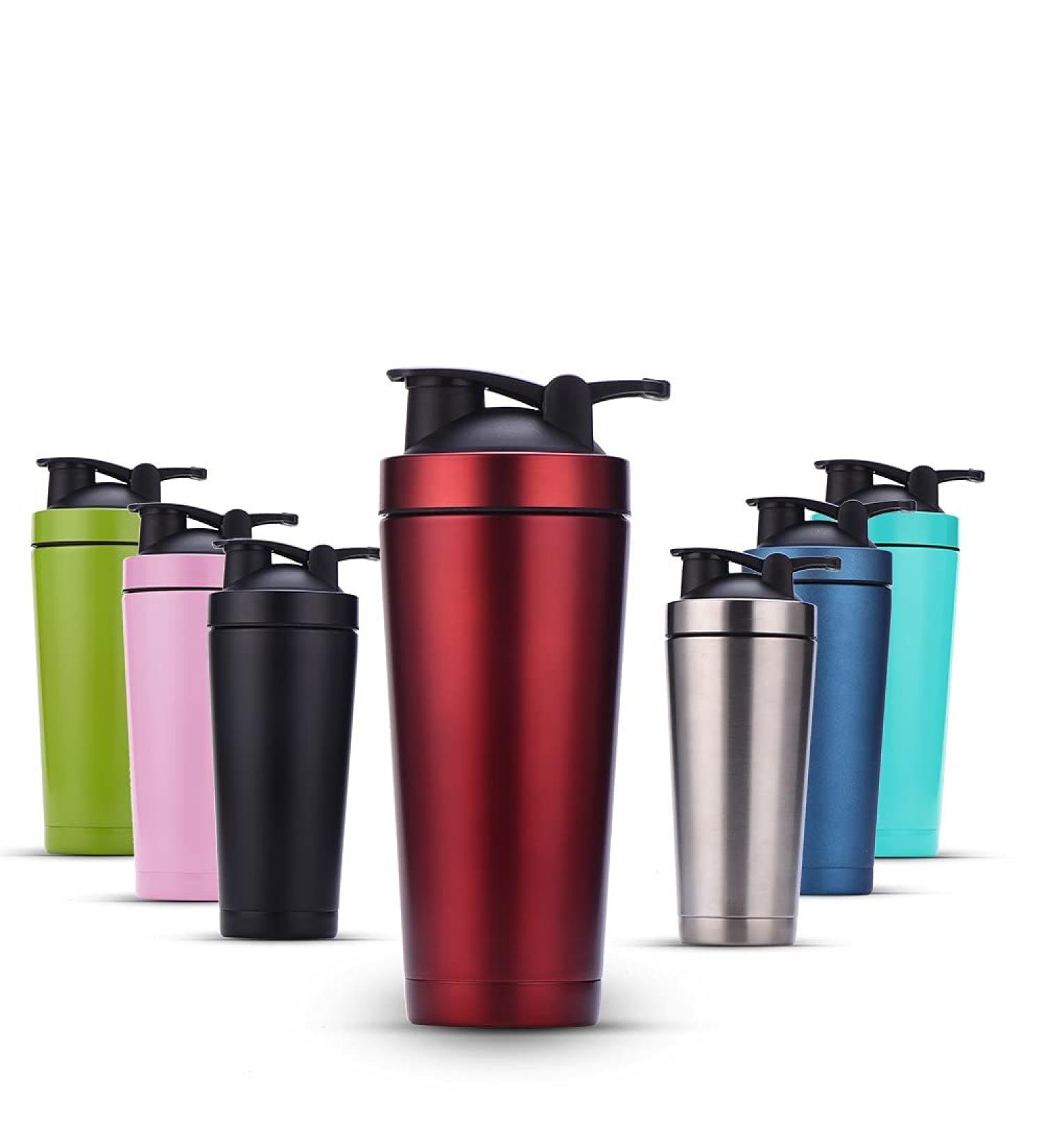 304 Shaker Shaker Coupe Shaker Exercice Fitness Coupe de la bouteille Shaker de prot ines de gymnastique en m tal isol avec boule de shaker (Capacity : 0.75L Color : 3#) 0.75L 3# - Buy Online on GoSupps.com