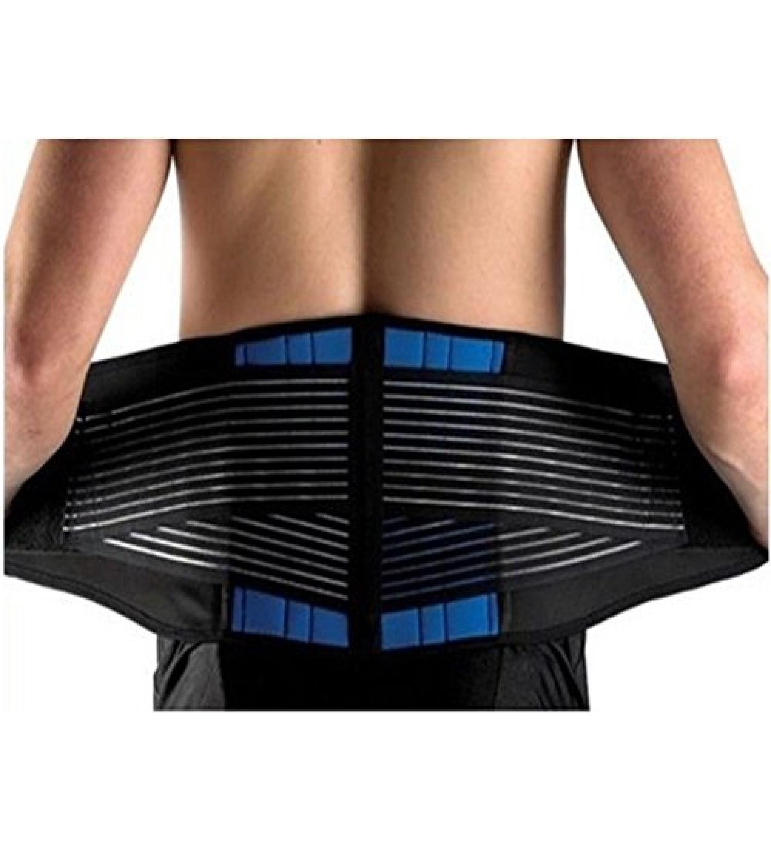 KL Happiness Deluxe Neoprene Double Pull Lumbar Lower Back Support Brace Exercise Belt - 5XL (50-63) | Pack of 1 - Buy Online on GoSupps.com