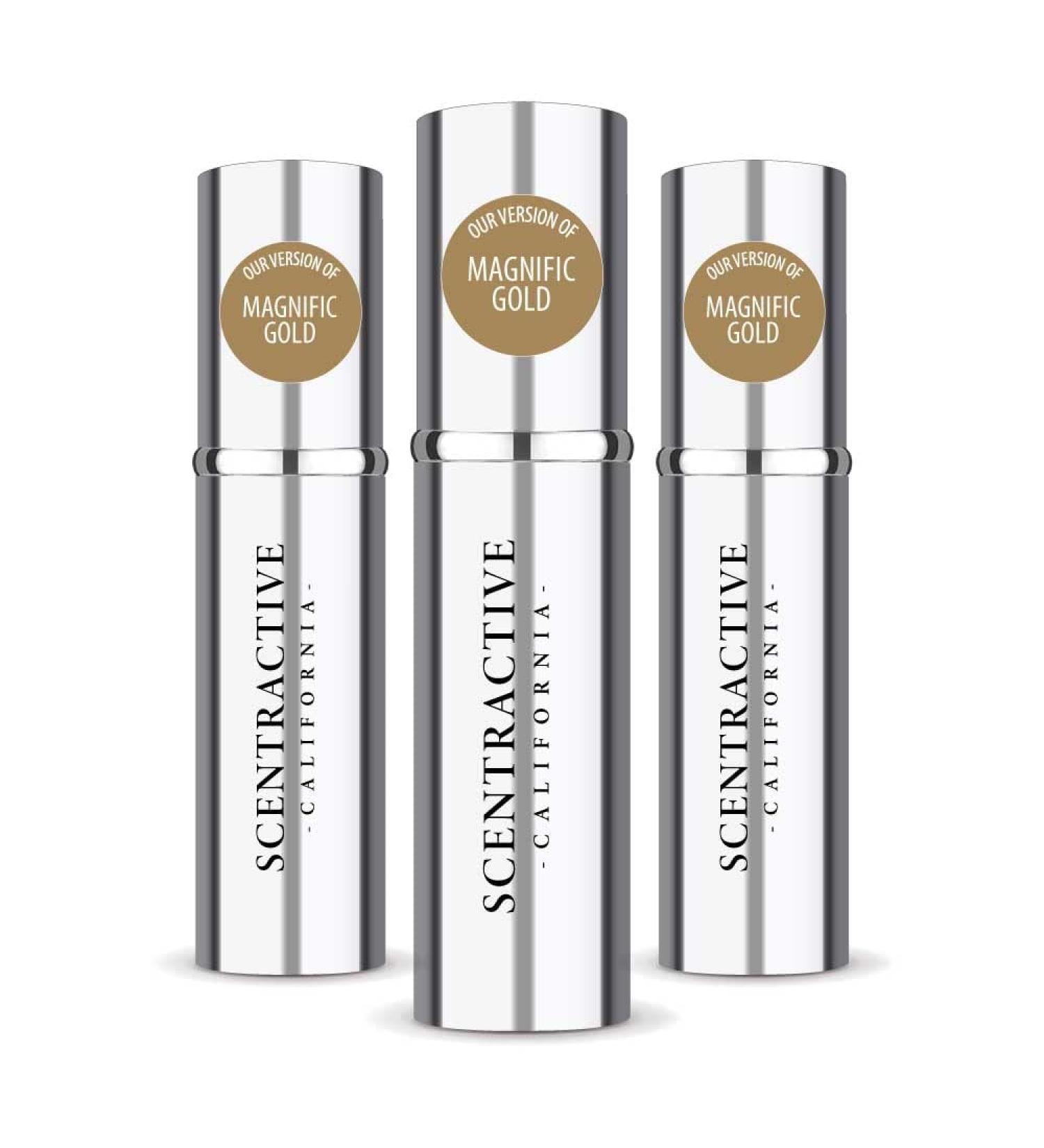 CA Perfume Impression of Yves S. Lauren Magnific Gold For Women & Men Replica Version Fragrance Dupes Concentrated Long Lasting Eau de Parfum Spray Refillable Atomizer Bottle 0.17 Fl Oz/5ml-X3 YVES S. LAUREN MAGNIFIC GOLD IMPRESSION 0.51 Fl Oz (Pack of 1) - Buy Online on GoSupps.com