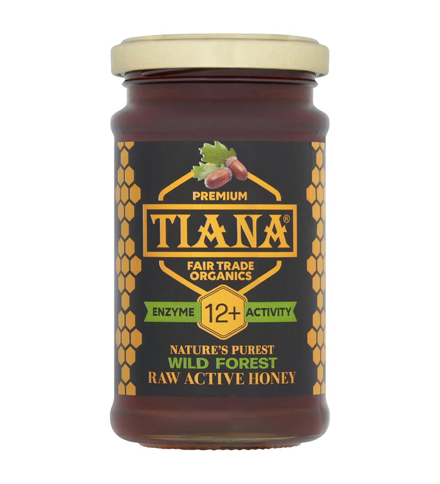 TIANA Pure Organic Raw Unpasteurised Wild Forest Honey Enzyme Diastase Activity 12+ 250g (Pack of 12) - Buy Online on GoSupps.com