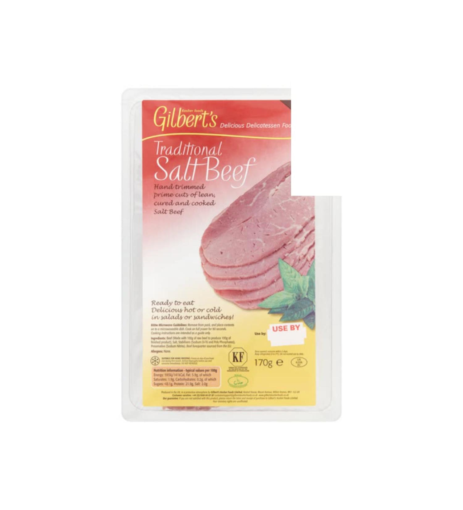 Gilberts Salt Beef Brisket 170gr x 3 pack