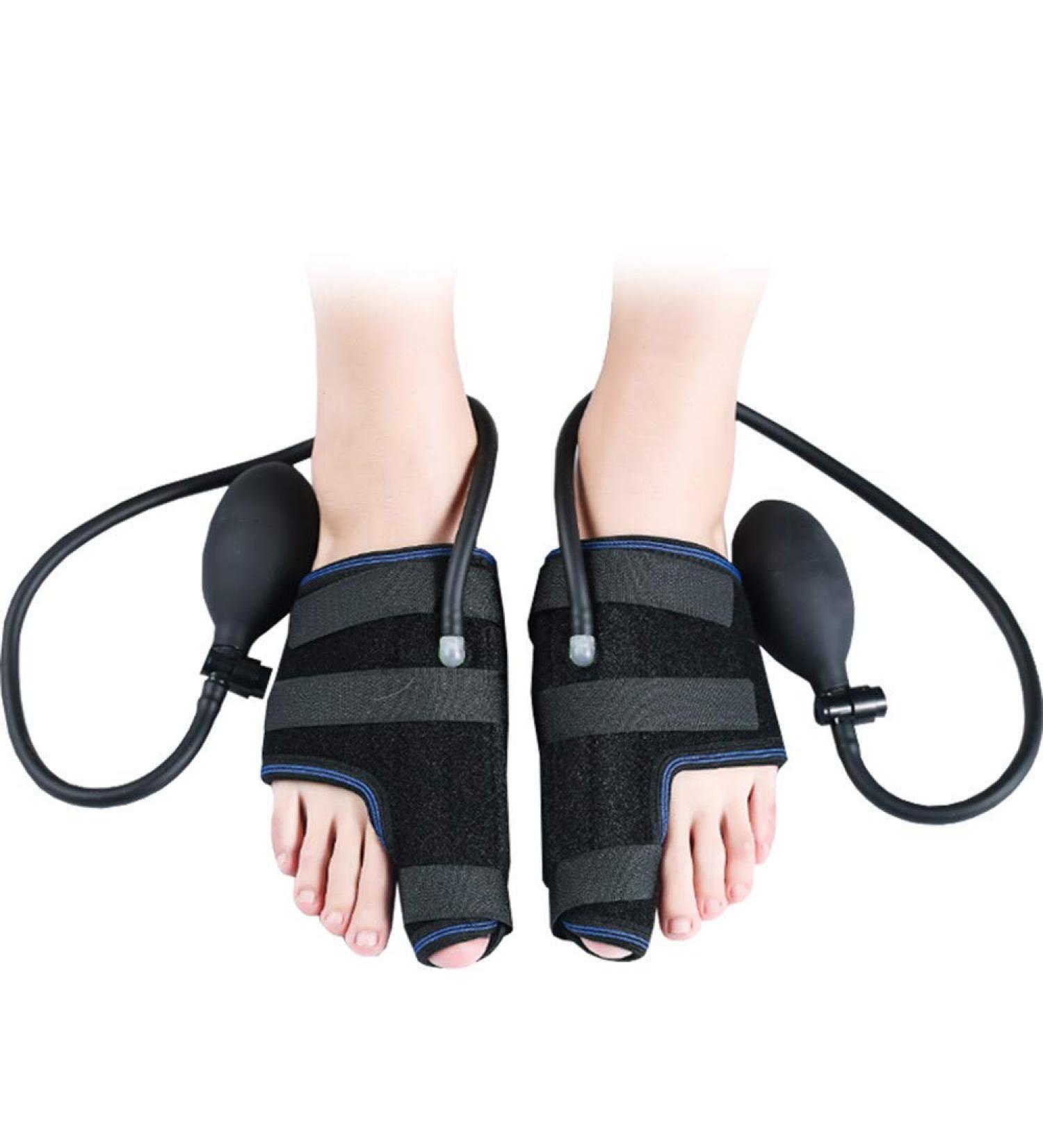 JHGCCL Toe Separators Gel Sleeves - Big Toe Alignment Valgus Corrector with Adjustable Air Pressure - Day and Night Foot Support for Treatment and Prevention - Buy Online on GoSupps.com