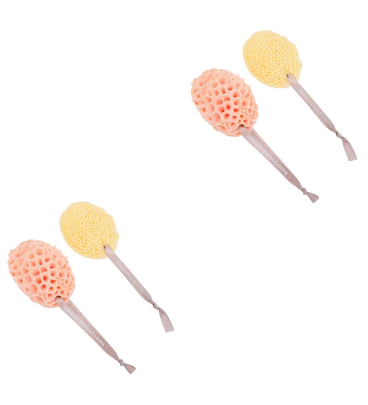 Didiseaon 4 Pcs Bath Ball - Hydrophilic Polyurethane Baby Bath Essentials Skin Friendly & Gentle Care - Buy Online on GoSupps.com
