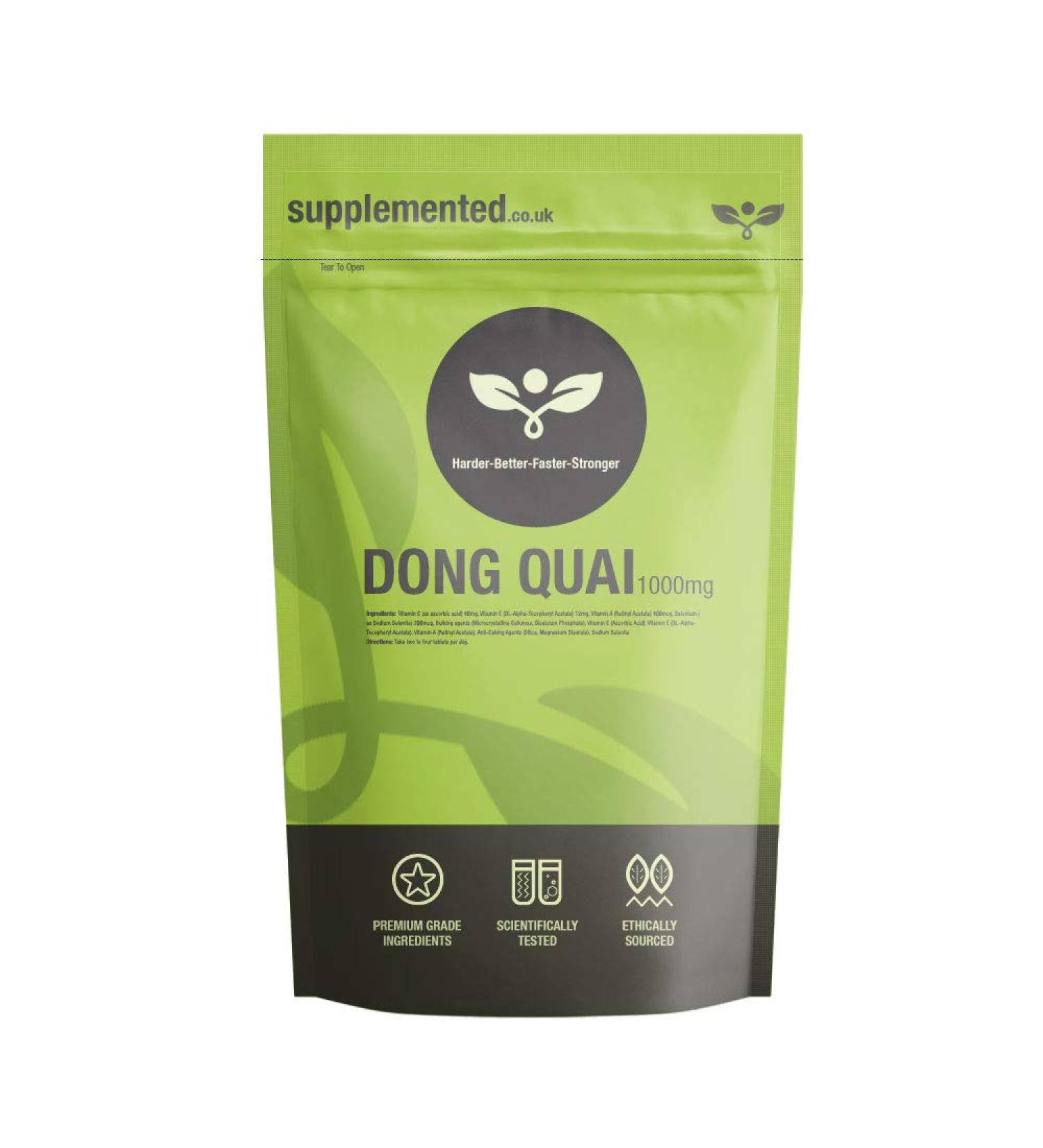 Dong Quai 1000mg 90 Tablets UK Made. Pharmaceutical Grade
