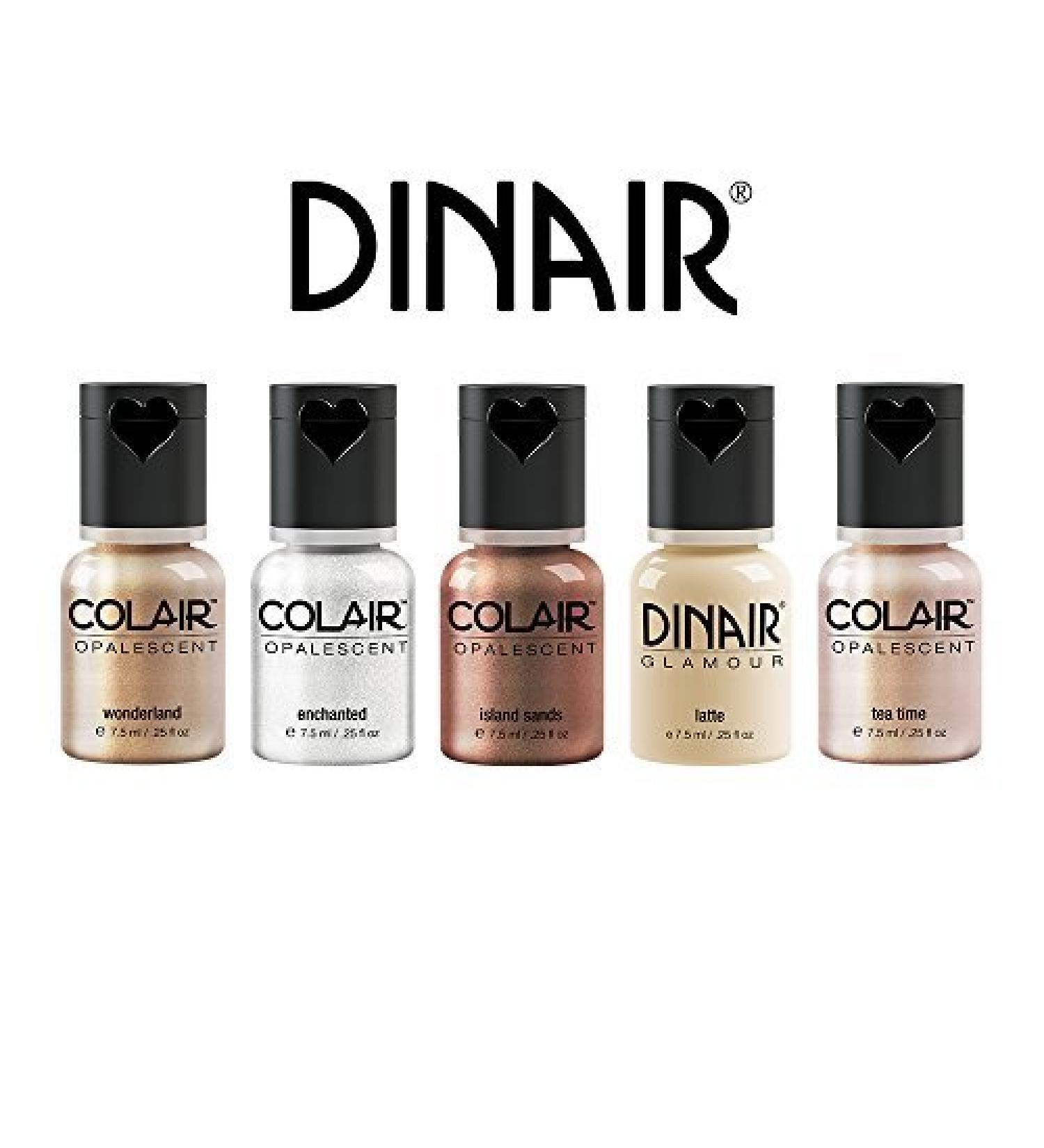 Dinair Airbrush Makeup | 5pc Strobing (Highlight Contour) Collection Set 1/4 oz.
