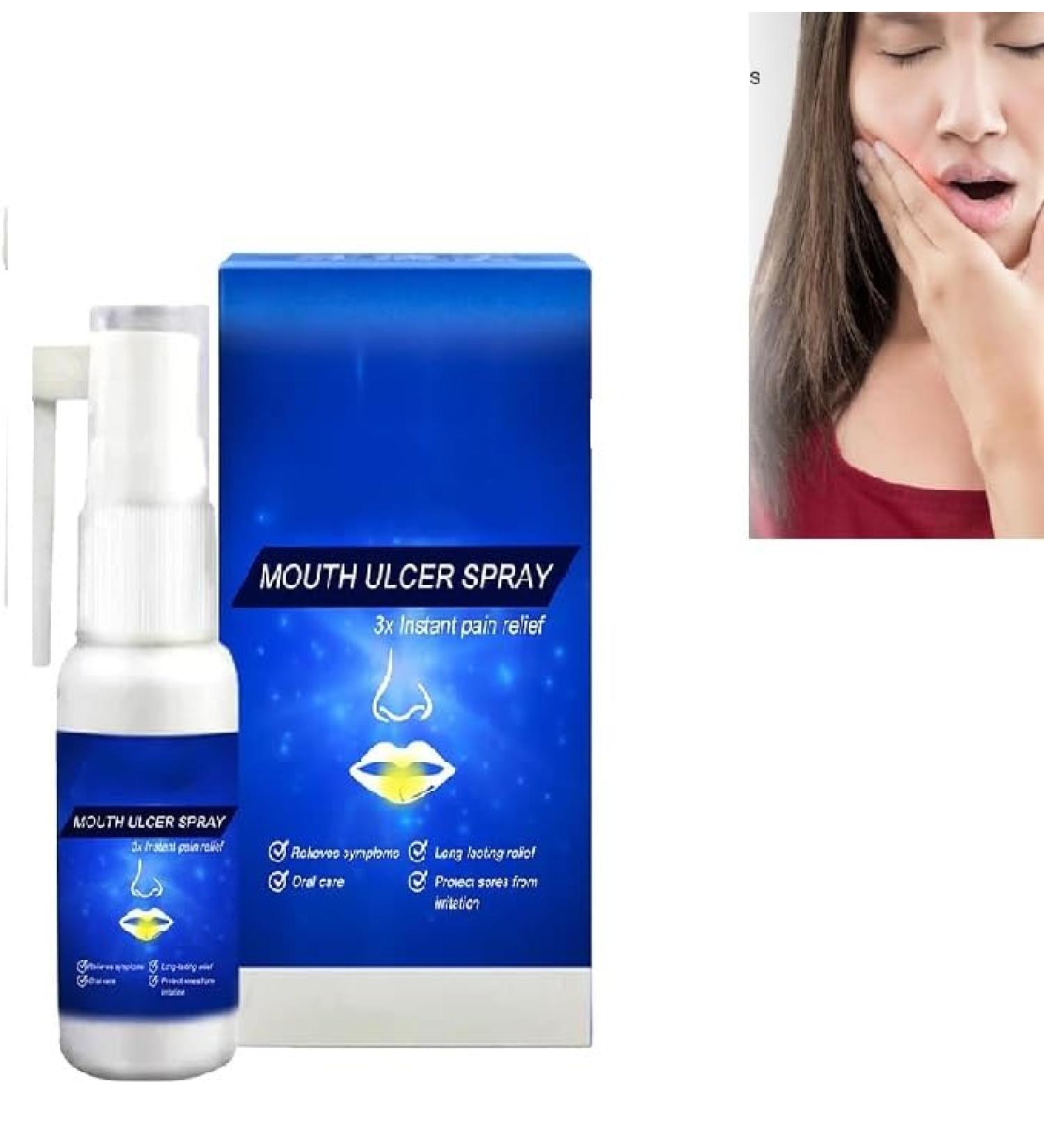 Oral Relief Spray - Canker & Dry Mouth Relief | Moisturizing Oral Care Spray - Buy Online on GoSupps.com
