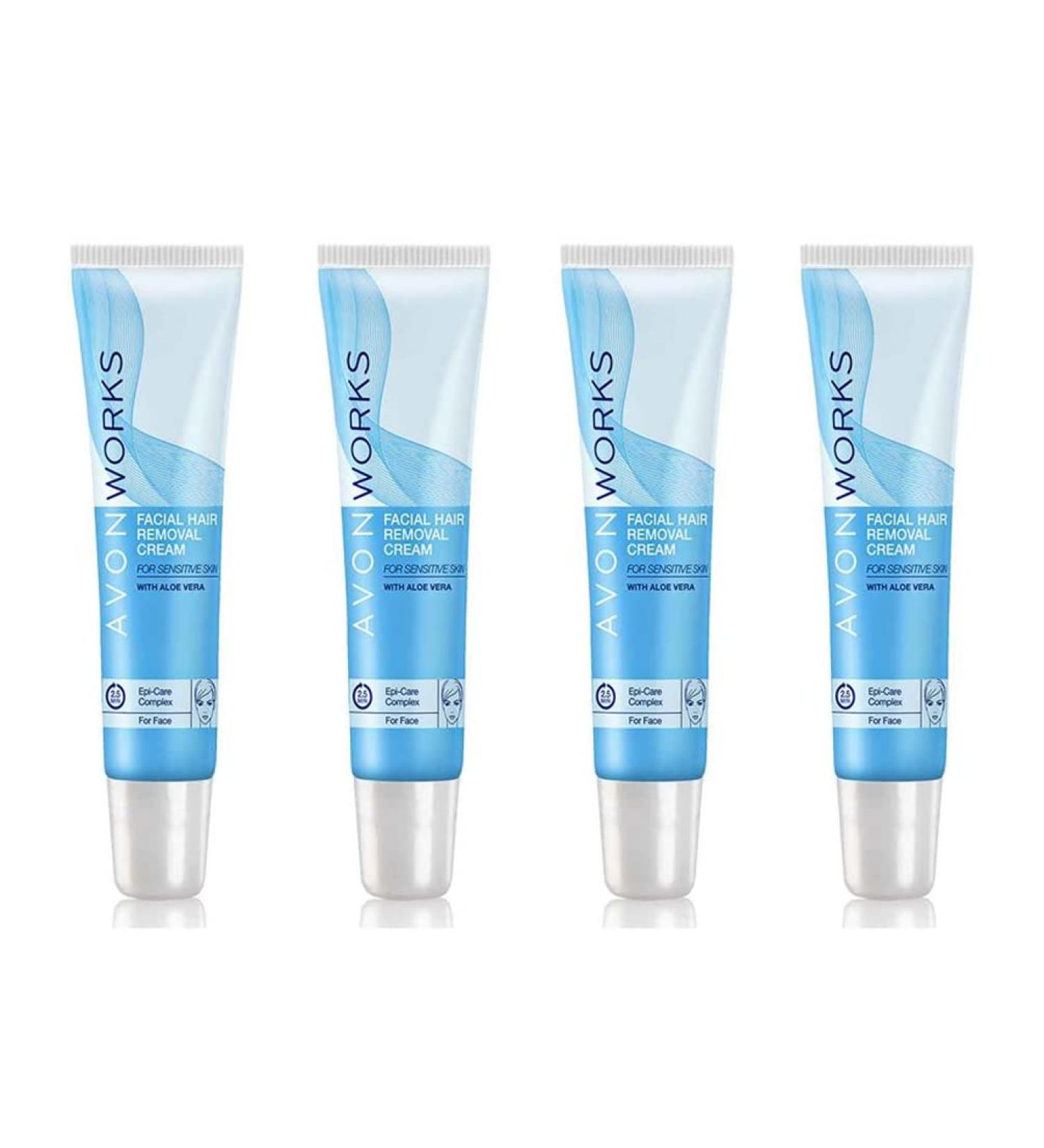 Avon Works Facial Hair Removal Cream 15 ml each 4 pieces