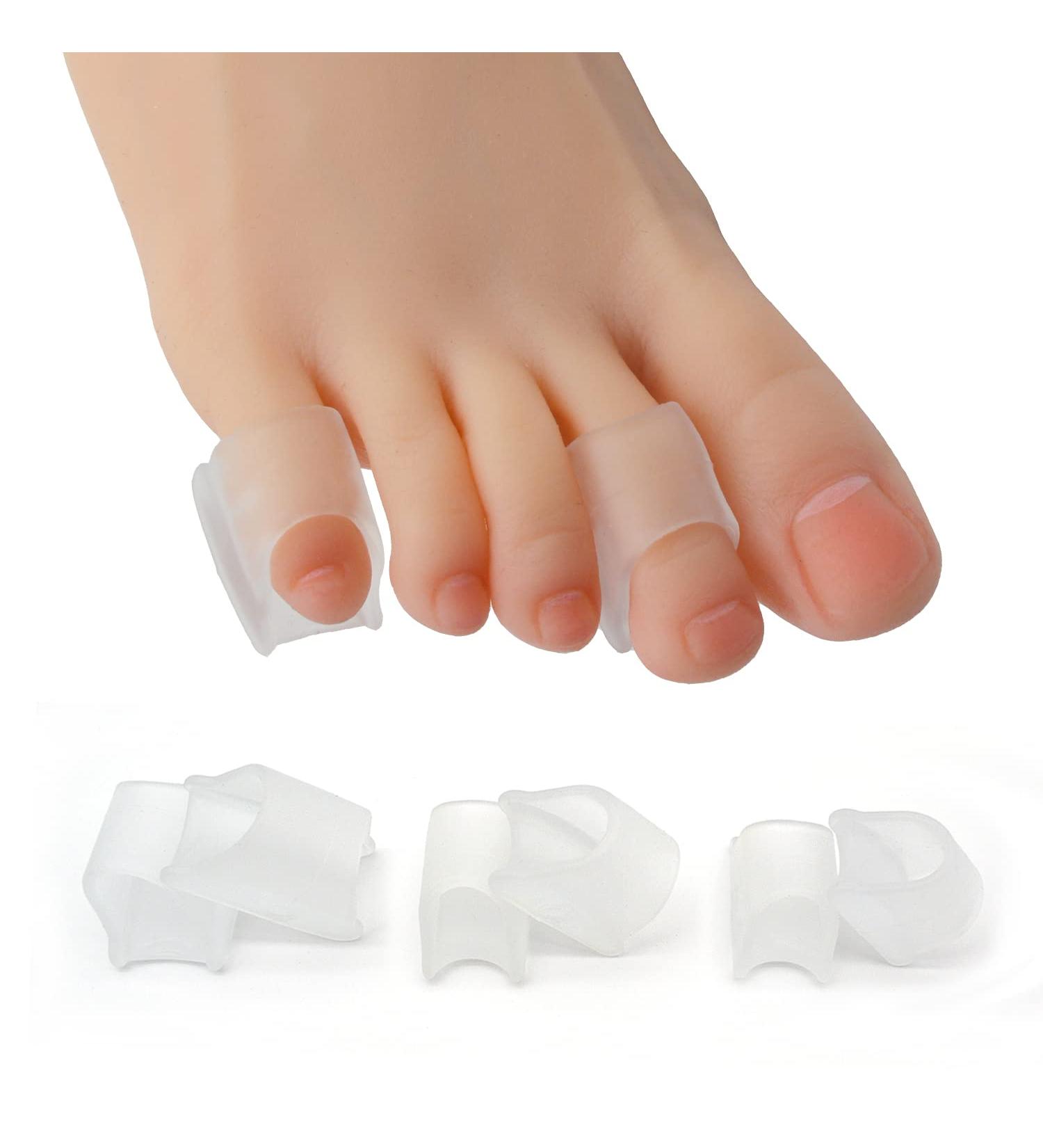 Toe Separator Hammer Toe Corrector for Women - Bunion Corrector for Crooked & Curled Toes | Protect Toes from Rubbing - 6 Pack - Buy Online on GoSupps.com
