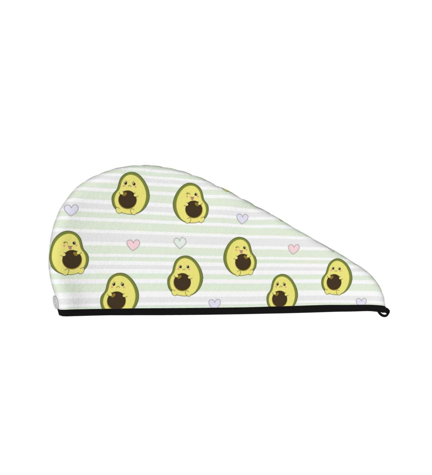 Hair Towel Wrap for Quick Drying | Avocado Hair Turban with Button - Ultra-Absorbent Head Towel - Buy Online on GoSupps.com
