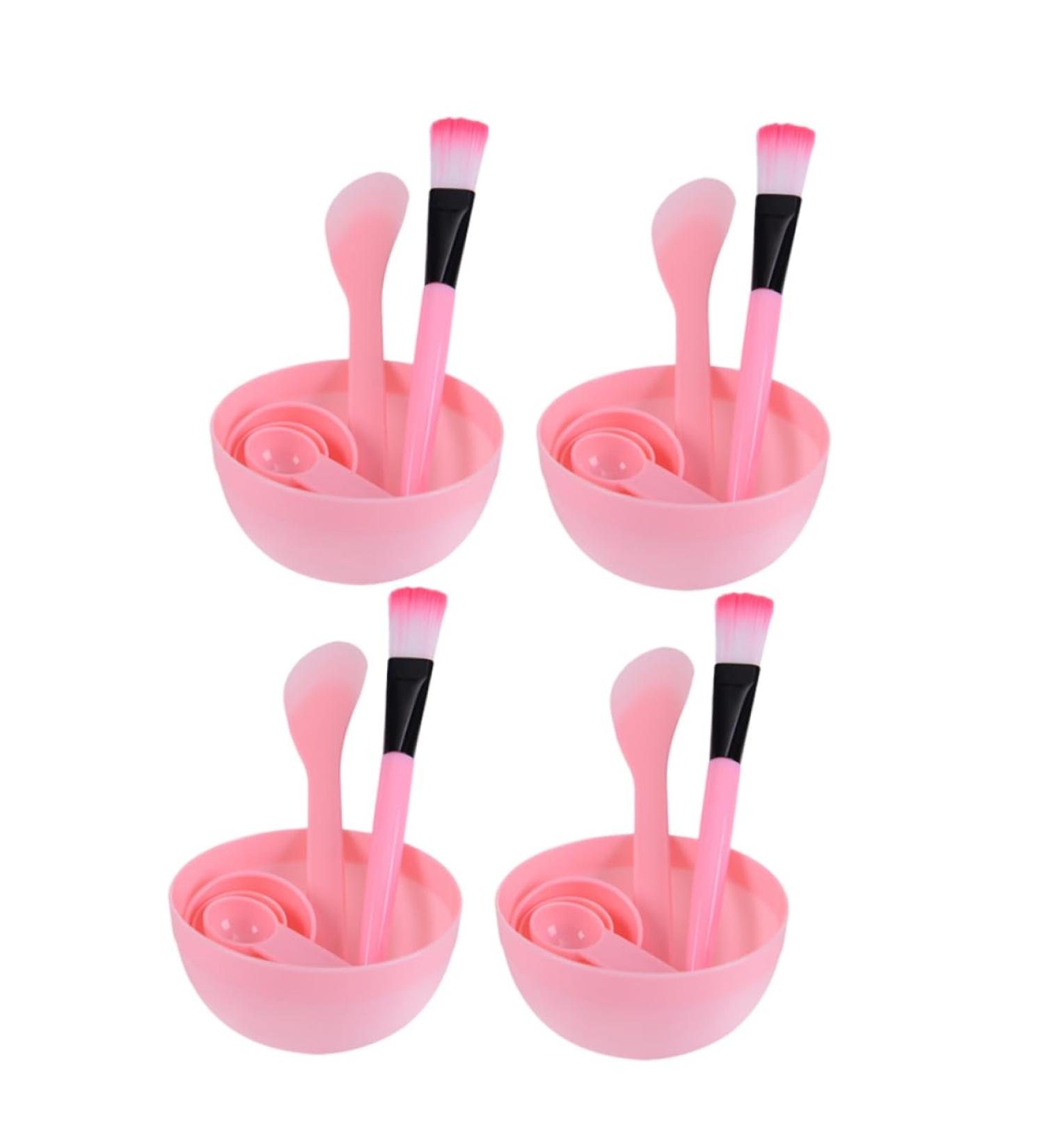 Healeved 8 Sets Facial Mask Brush Spray Bottle Make up Kit Facial Mask Spatula Applicator Mask Bowl Brush Cream Mask Spoon Cosmetology Kit Facial Mask Spoon Facial Spatula Mix Tool Kit Pink - Buy Online on GoSupps.com
