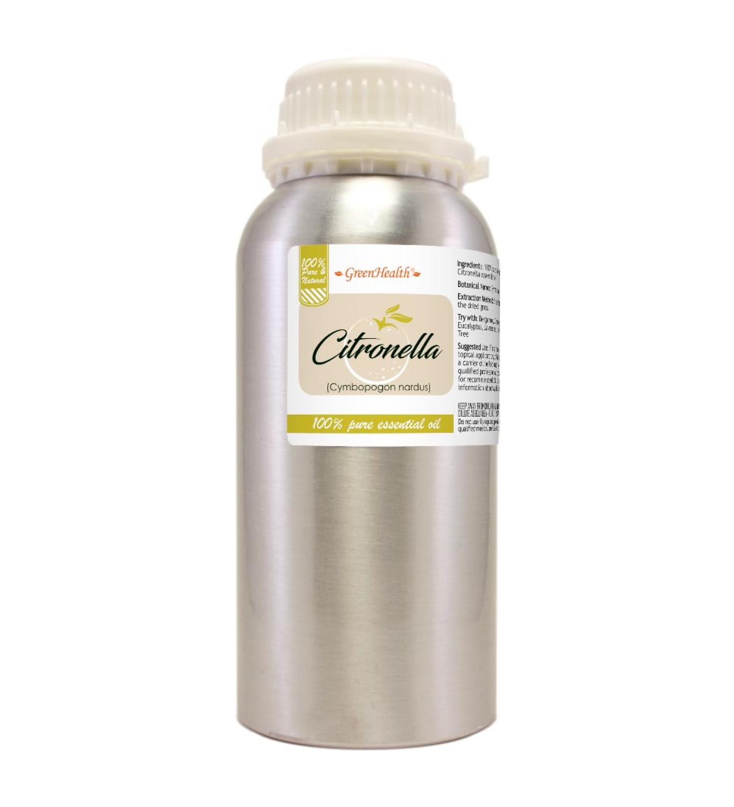 Citronella Essential Oil - 16 fl oz - 100% Pure Essential Oil by GreenHealth - Buy Online on GoSupps.com