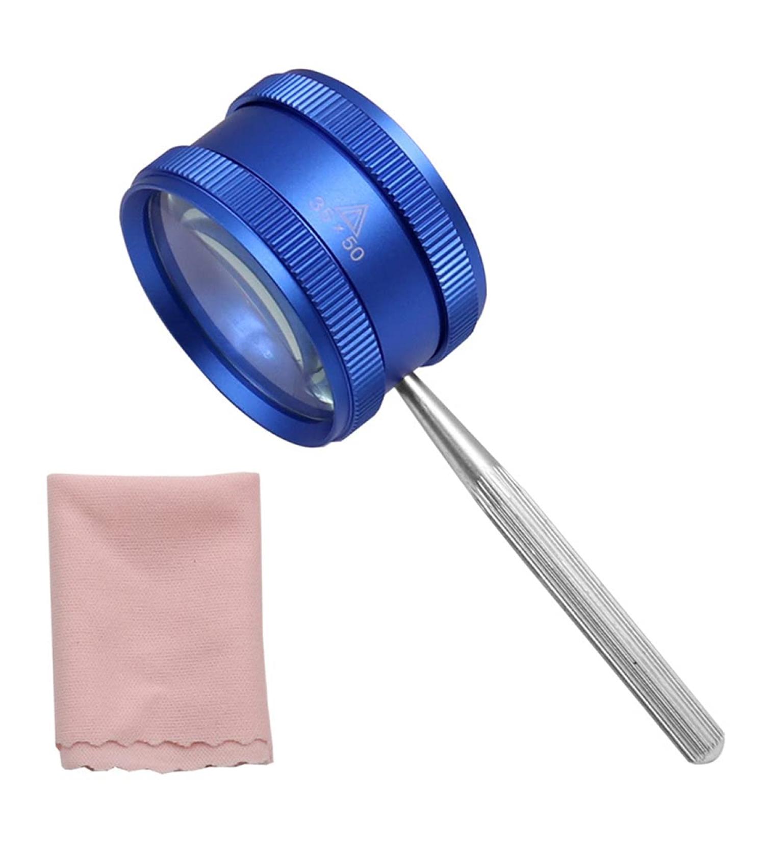 Seniors Kids Handheld Reading Magnifier Glass for Reading Soldering Inspection Magnifying Glass with Lens Cleaning Cloth Small Gift - Buy Online on GoSupps.com