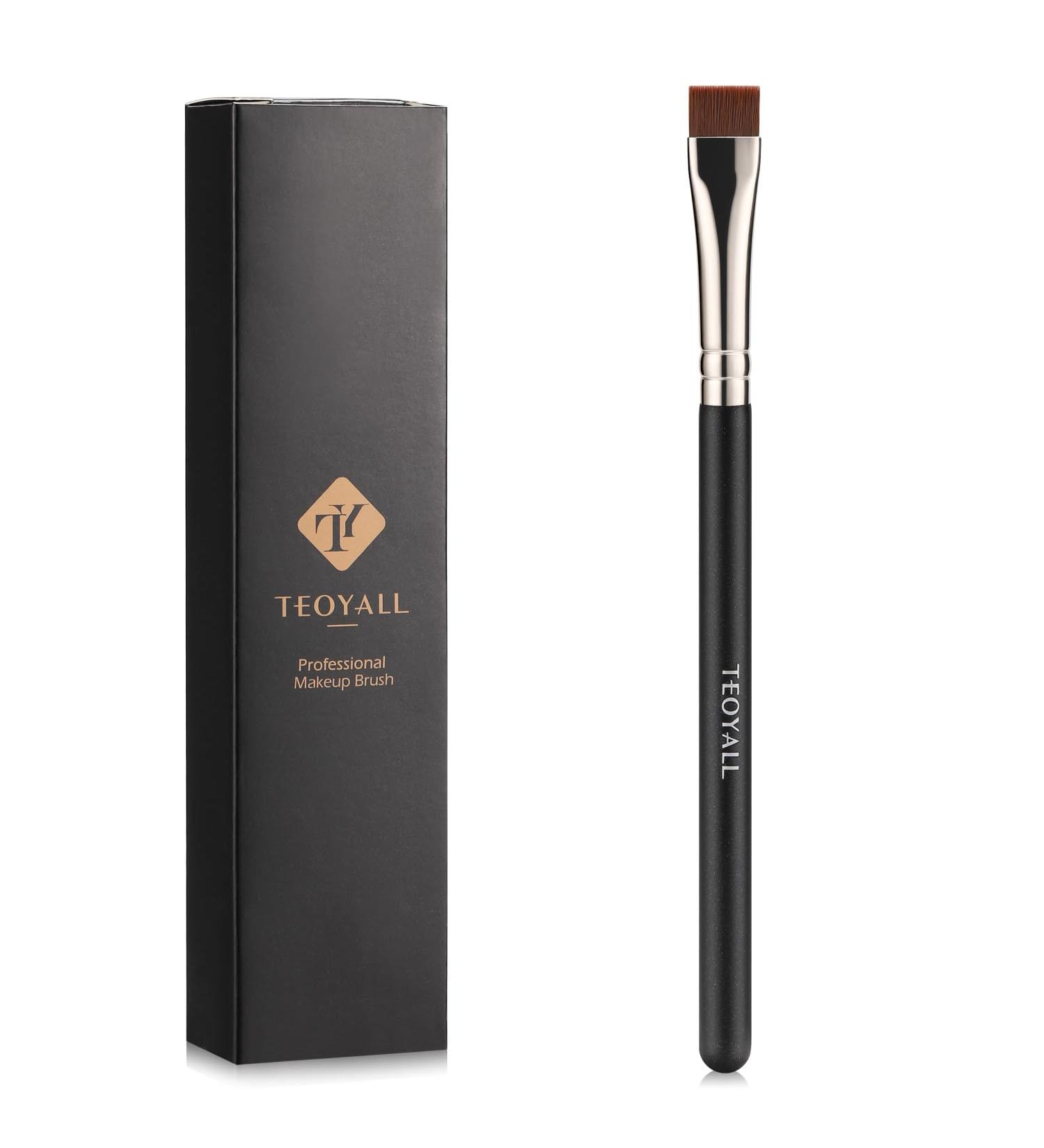 TEOYALL Thin Flat Eyeliner Brush - Precise Eyebrow Definer & Concealer Brush for Blemishes | Multifunctional Makeup Tool - Buy Online on GoSupps.com