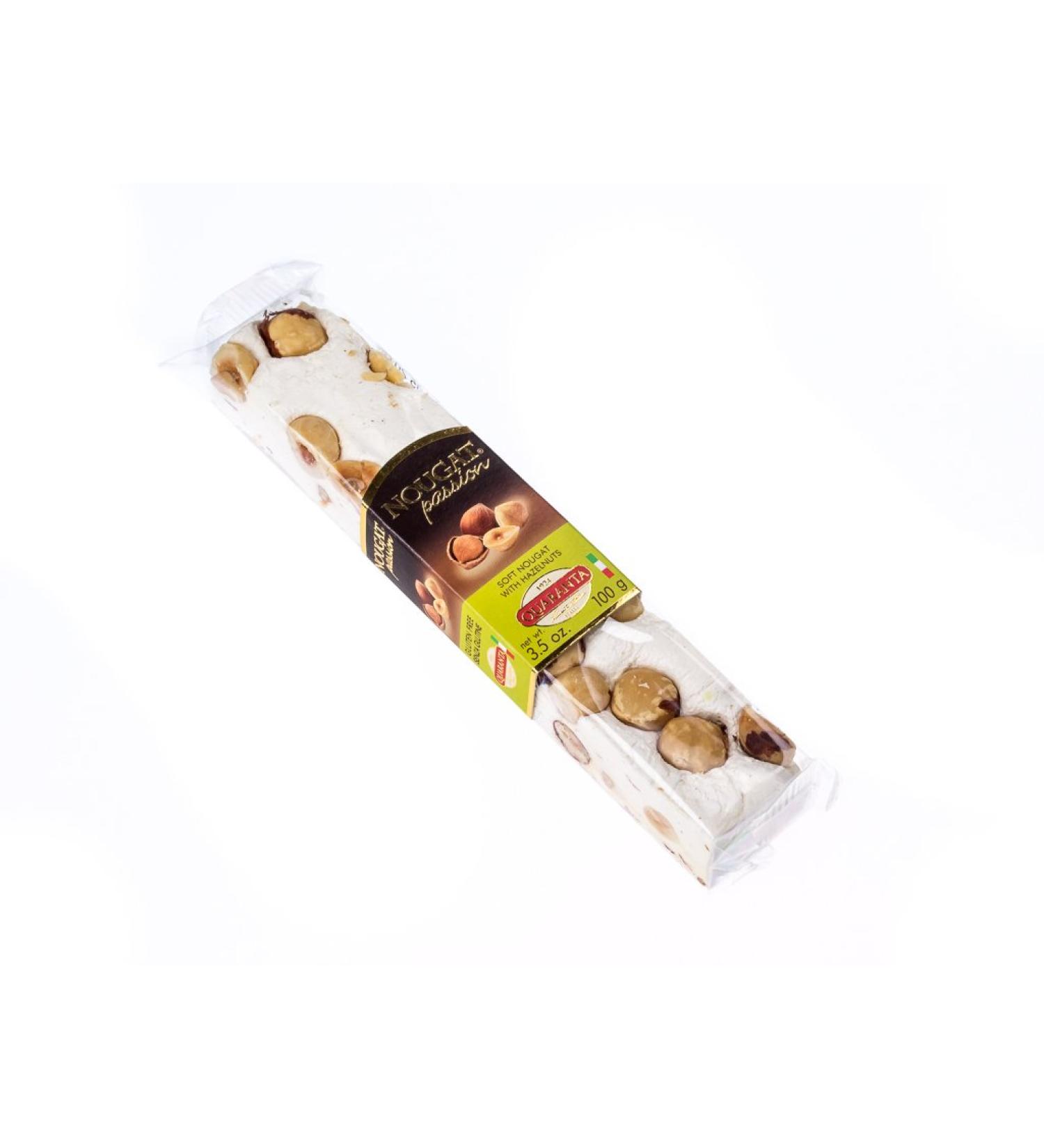 Quaranta Torrone Soft Nougat Bar Hazelnut 100g - Buy Online on GoSupps.com