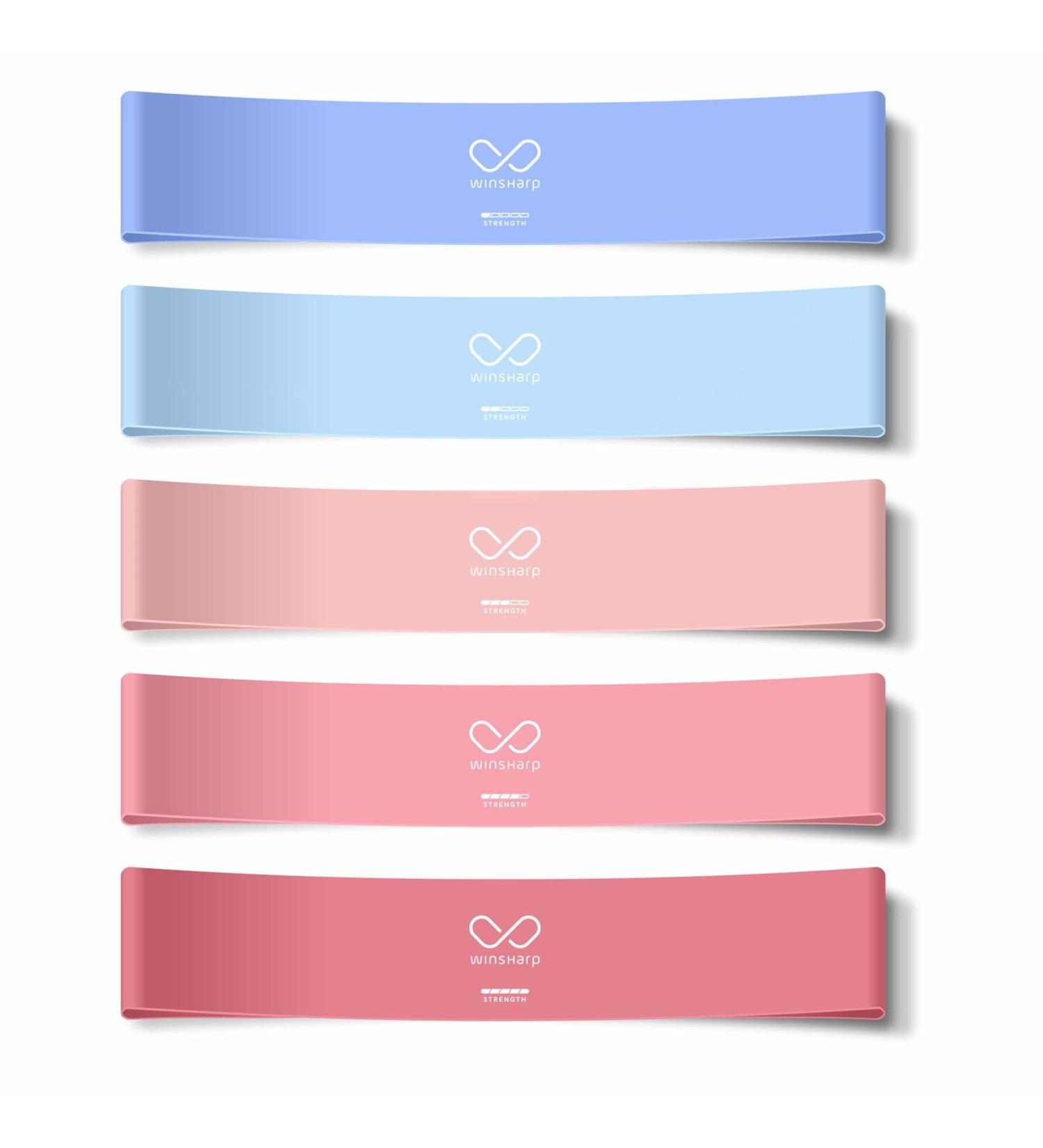 Premium Resistance Bands Set - Latex Elastic Loops for Home Workout Yoga & Stretching | Travel Bag Included - Buy Online on GoSupps.com