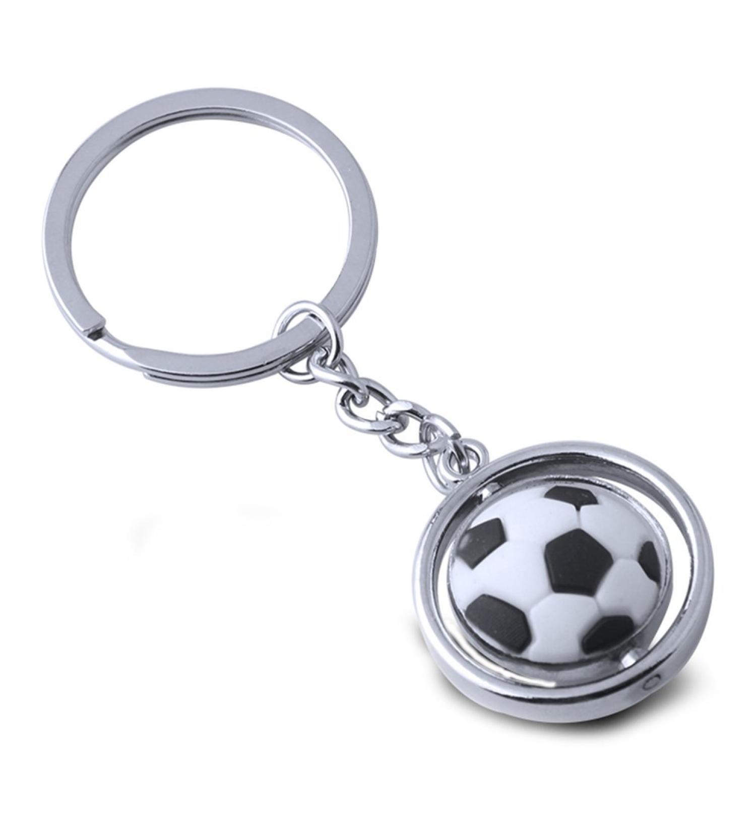 TOYMYTOY Football Keychain - Metal Rotating 3D Sports Keychain | Unique Birthday Gift | International Shipping Available - Buy Online on GoSupps.com