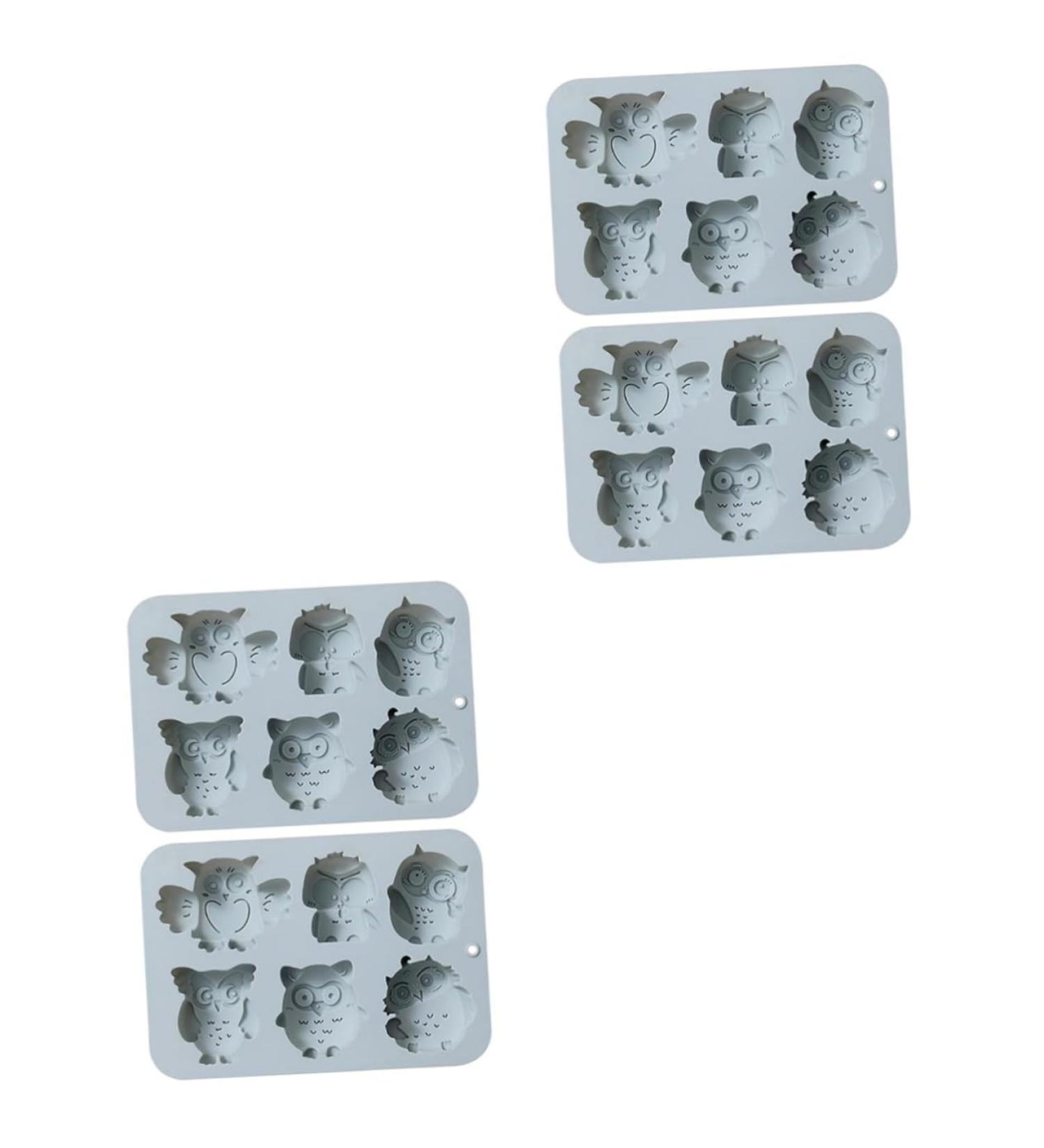 Ciieeo 4 Pcs Baking Cake Mold Silicone Molds Roasting Pan Baking Tray Resin Creative Baking Mold Tool Candy 19.9x13.8cmx2pcs Bluex2pcs - Buy Online on GoSupps.com