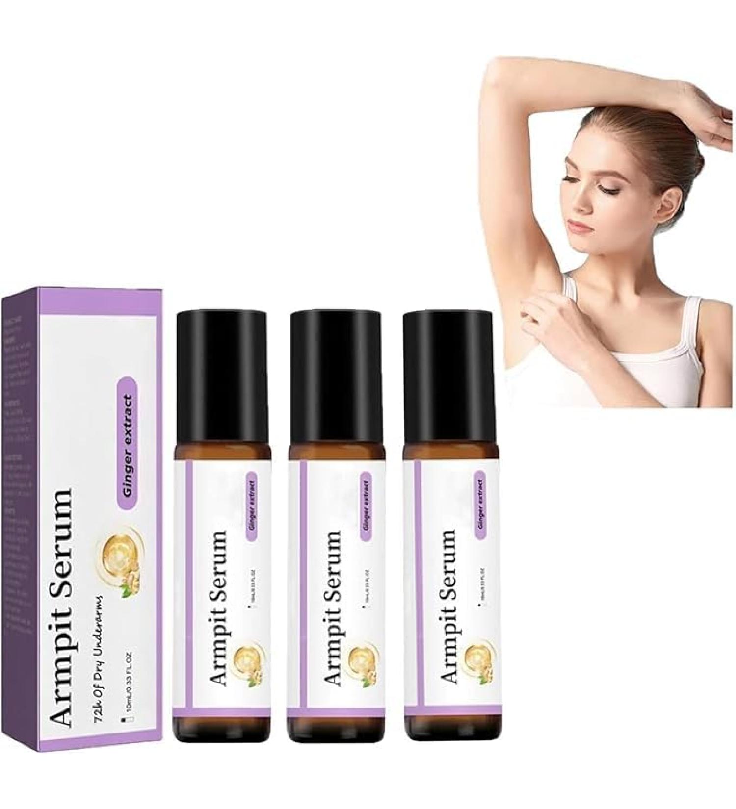 2024 New Whitening Underarm Armpit Serum Armpit Serum Roll On Armpit Serum Whitening Underarm Deodorant Armpit Serum For Armpit Elbows Knees Private Areas 10ML (3pcs) - Buy Online on GoSupps.com