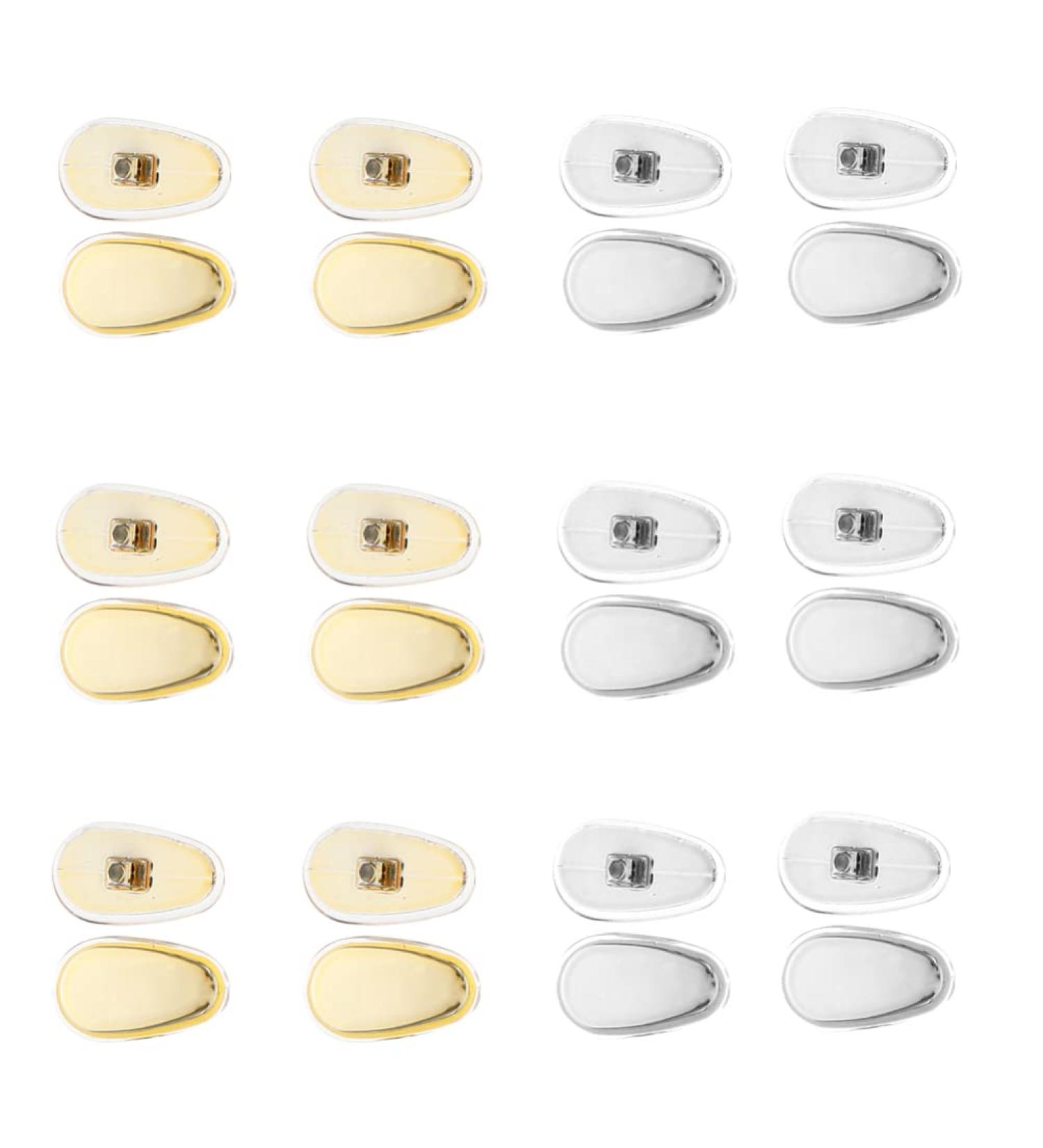 12 Pairs Self-Adhesive Silicone Nose Pads for Glasses - Comfort & Protection for Myopia & Short-Sightedness - Buy Online on GoSupps.com