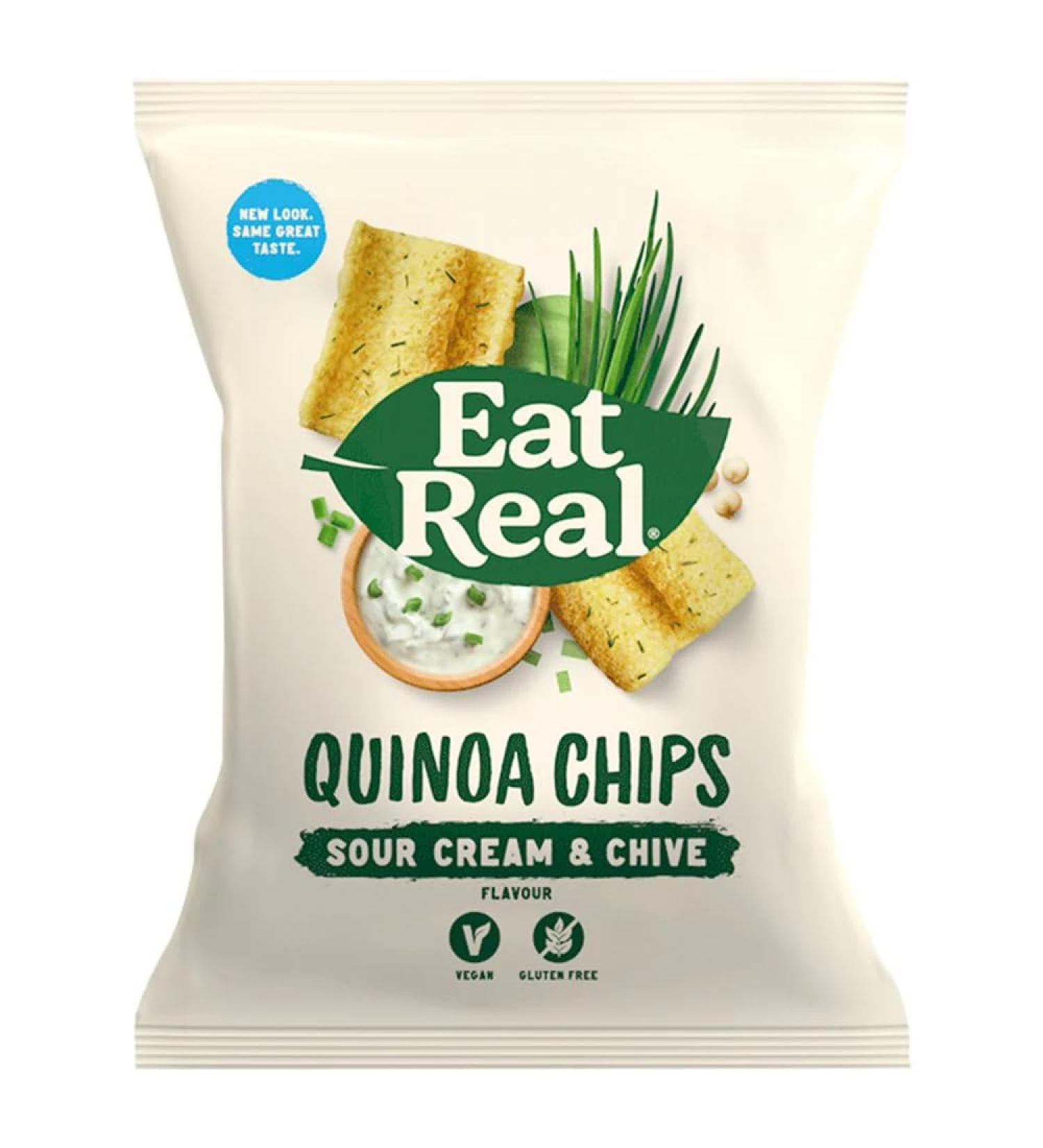 Eat Real Quinoa Chips Sour Cream & Chive Flavour 30g-Food
