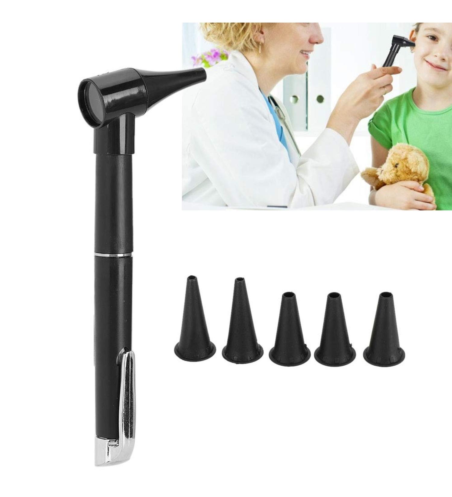 Ear Check Otoscope 3X Magnification Visual Magnifier | Ear Nose Inspection Cleaner & Earwax Remover | Includes 5 Size Ear Detectors | Certification Included - Buy Online on GoSupps.com