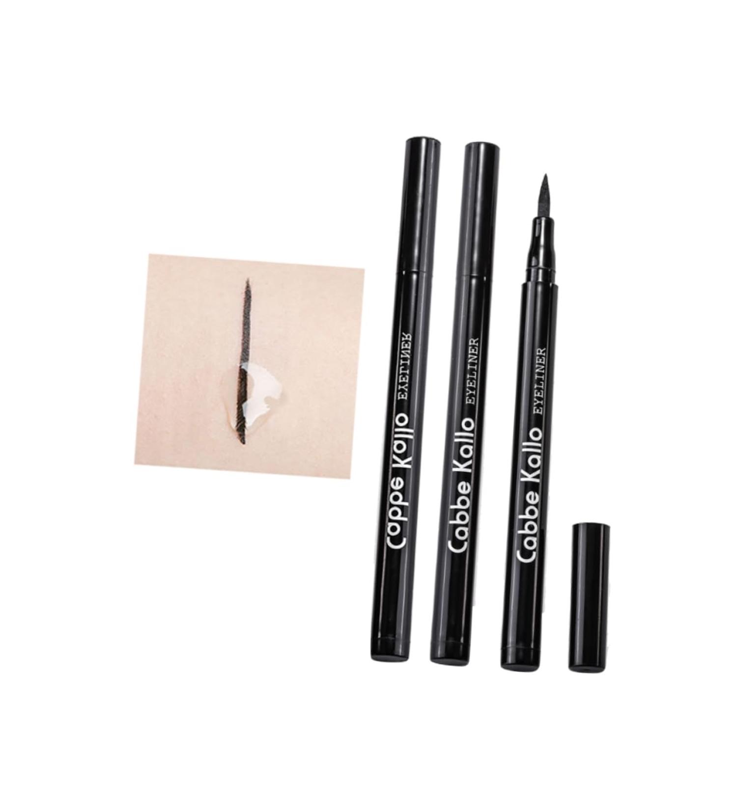 SKISUNO 5pcs Waterproof Makeup for Eyeliner Women Ladies Fast Smudge-proof Liquid Gel Dry Eye Tool Black - Buy Online on GoSupps.com
