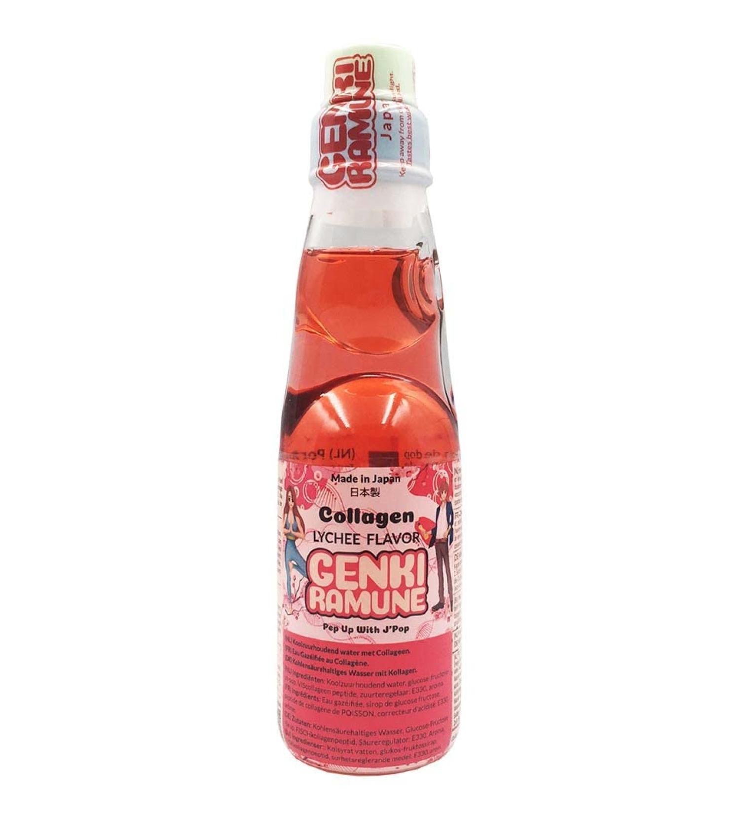 Limonade Japonaise Litchi - Genki Ramune 200mL