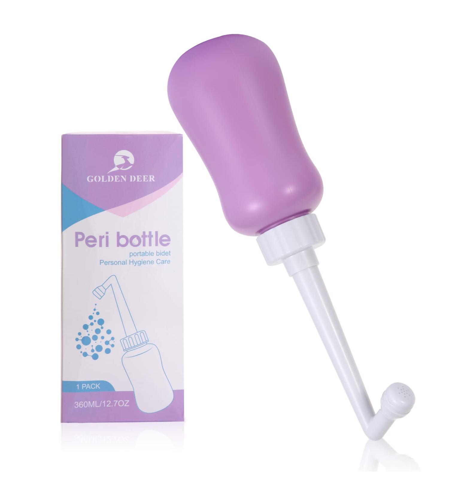 Peri Bottle for Postpartum Care - 12.7 OZ Purple - Perineal Recovery and Cleansing - Buy Online on GoSupps.com