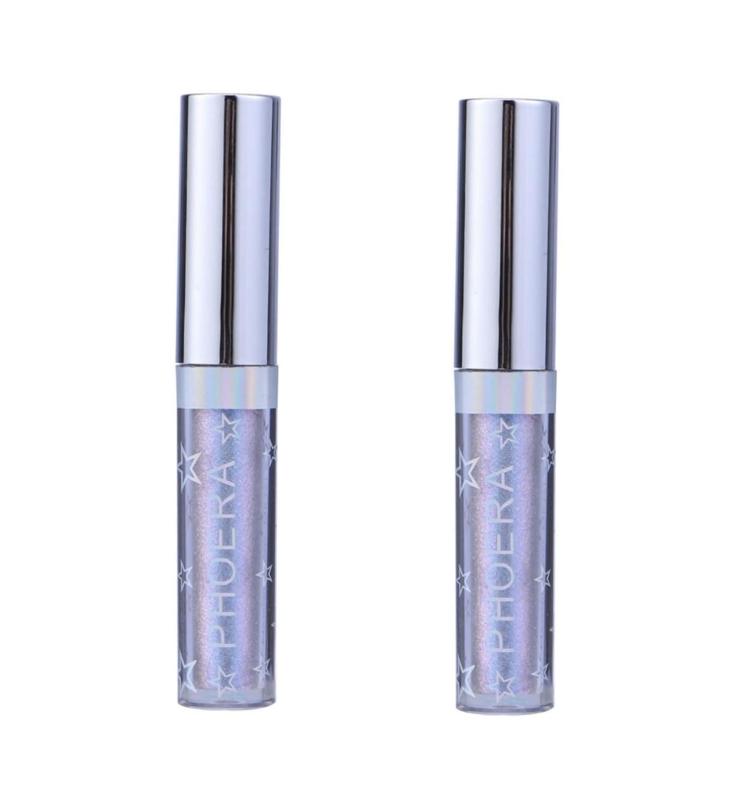 FRCOLOR 2pcs Liquid Eyeliner Colored Eyeliners Glitter Eyeshadow Glitter Powder Liquid Eyeshadow Flash - Buy Online on GoSupps.com