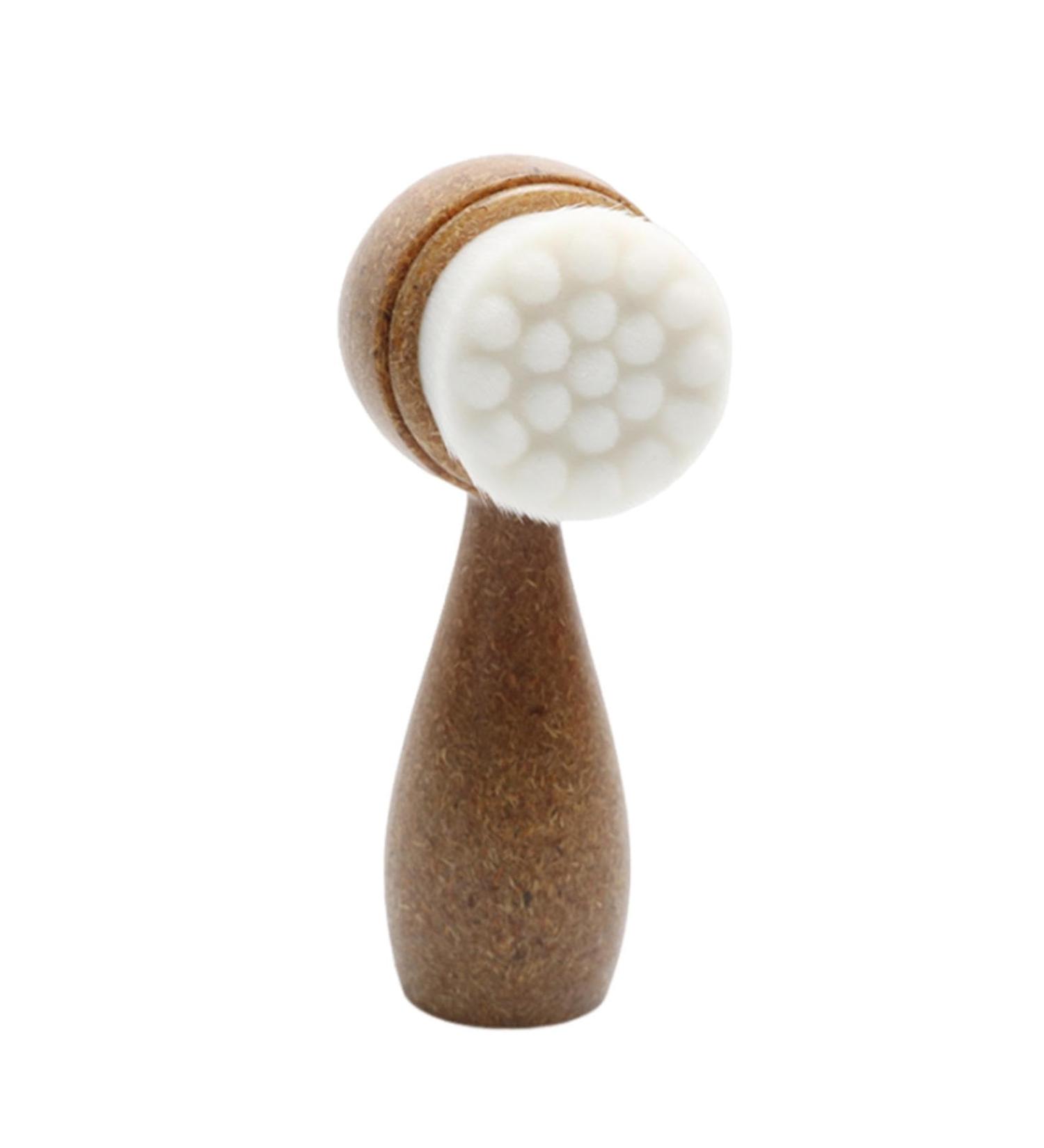 Besreey Double Sided Face Brush | Manual Face Wash Brush Facial Cleansing Brush Soft Bristles Face Cleansing And Exfoliation Scrubber for Women - Buy Online on GoSupps.com