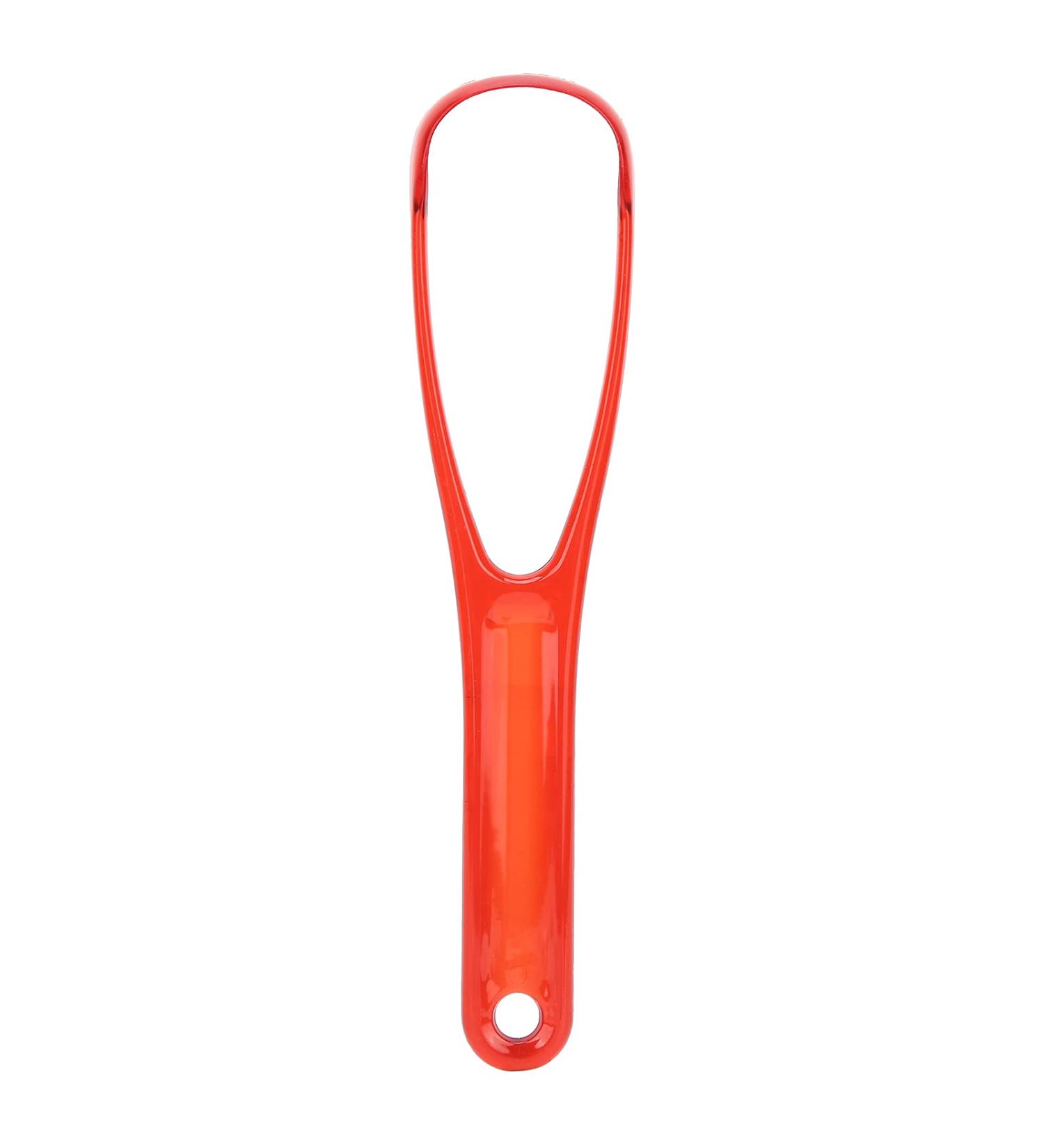 Buy Portable Tongue Brush - Hygienic Tongue Spatula for Fresh Breath (Red) | International Shipping Available - Buy Online on GoSupps.com