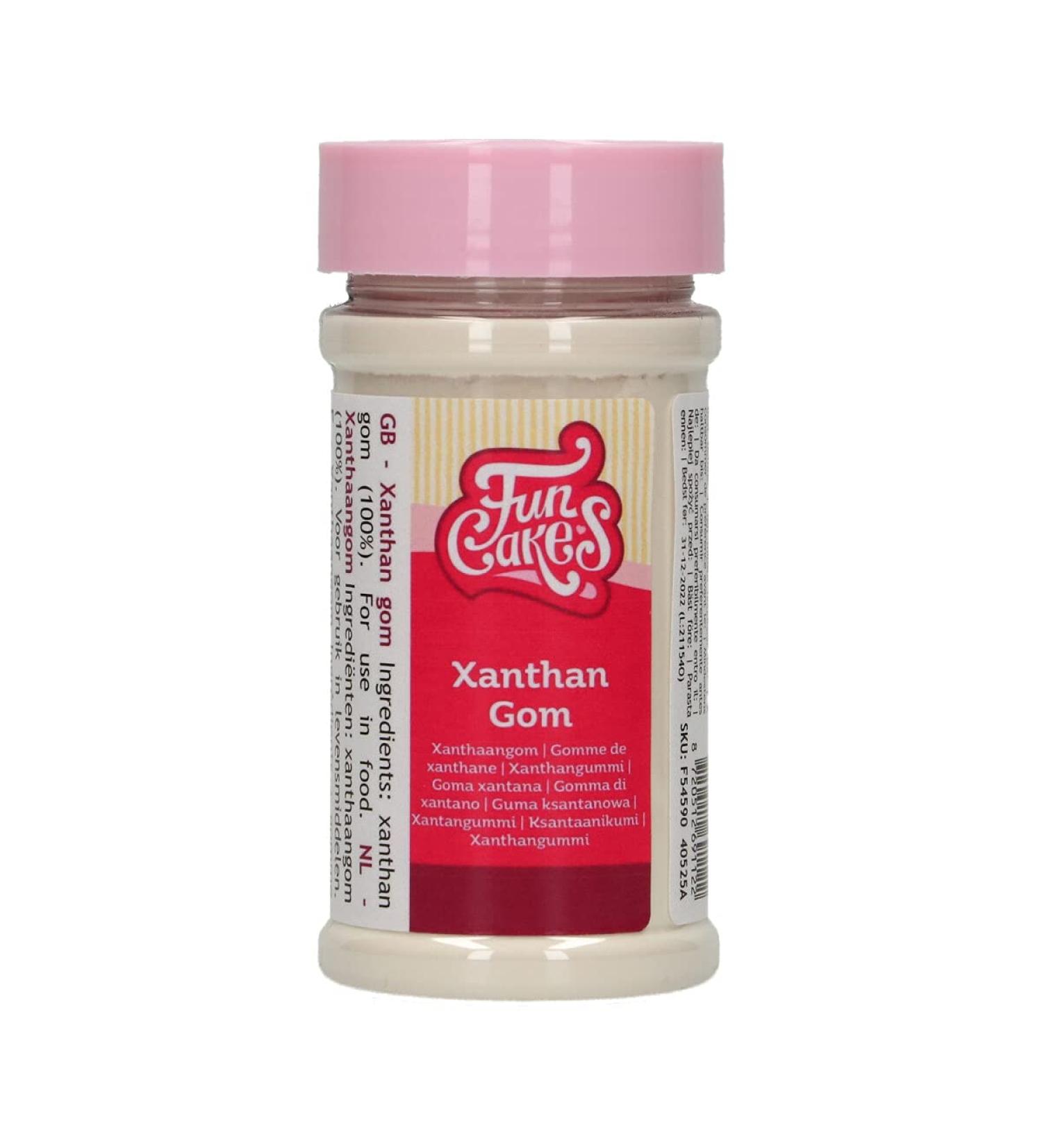 FunCakes Xanthan Gum: Thickener To Make Edible Glue Gum Paste and Pastillage. 50g.