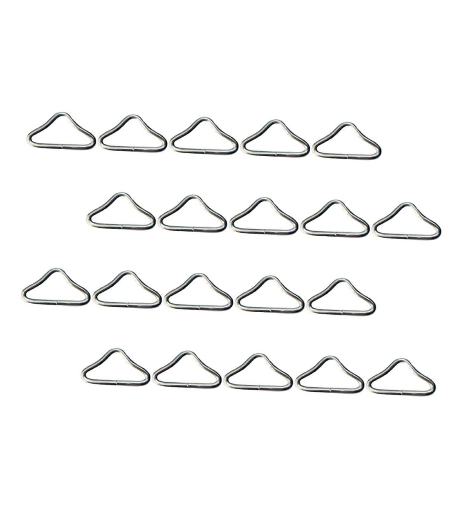 BIUDECO 22pcs Special Ring for Trampoline Outdoor Trampoline Metal Parts for Skywalker Trampoline Parts Metal Triangle Ring Buckle Connectors Trampoline Supplies Trampoline Buckle Rings L Silver 4.3X2.6CM - Buy Online on GoSupps.com