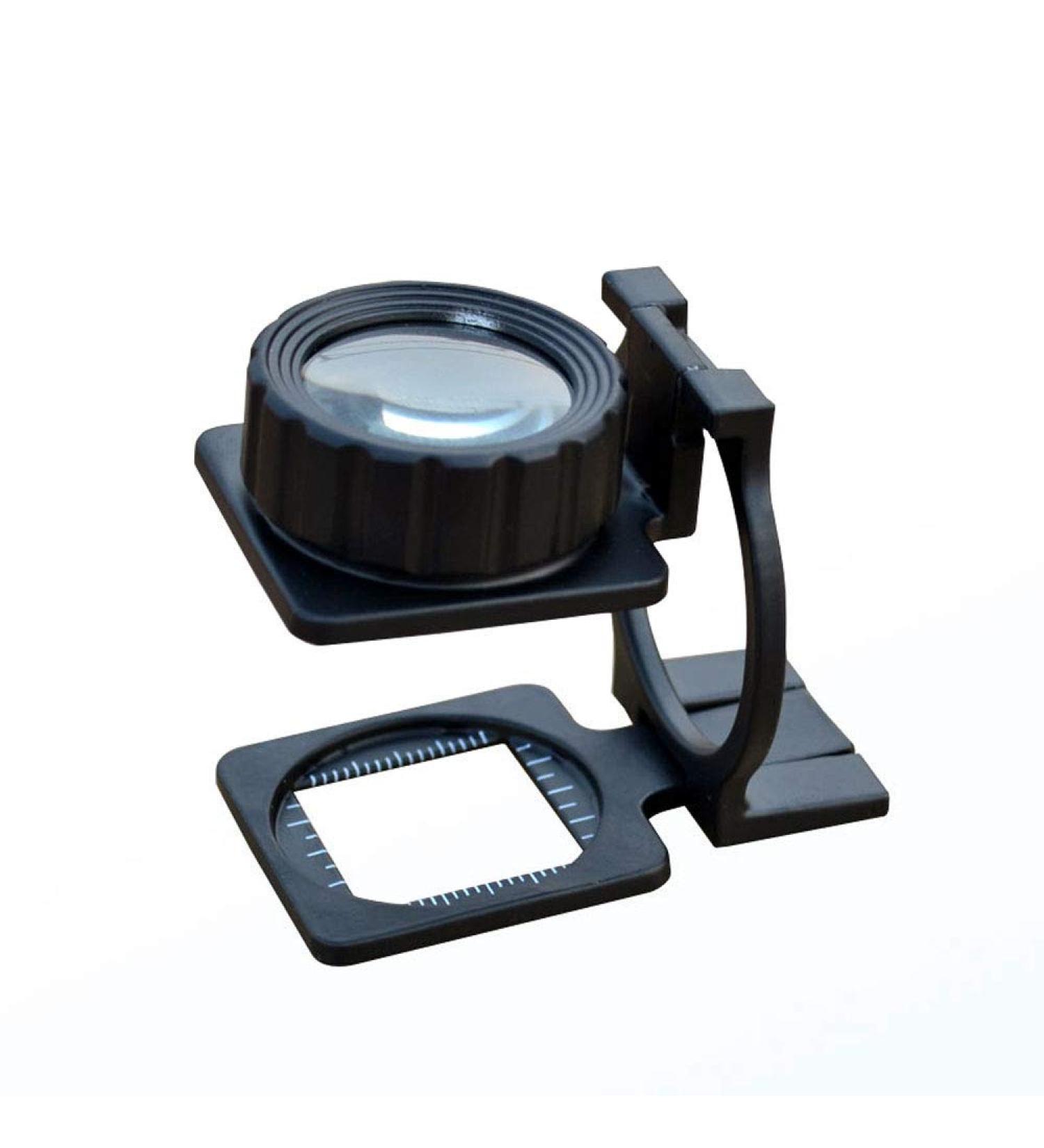 Magnifier Scale Glass 10x Latitude and Longitude Density Mirror to See Dot Textile Fabric Professional Inspection High Desk Magnifier Good Times - Buy Online on GoSupps.com