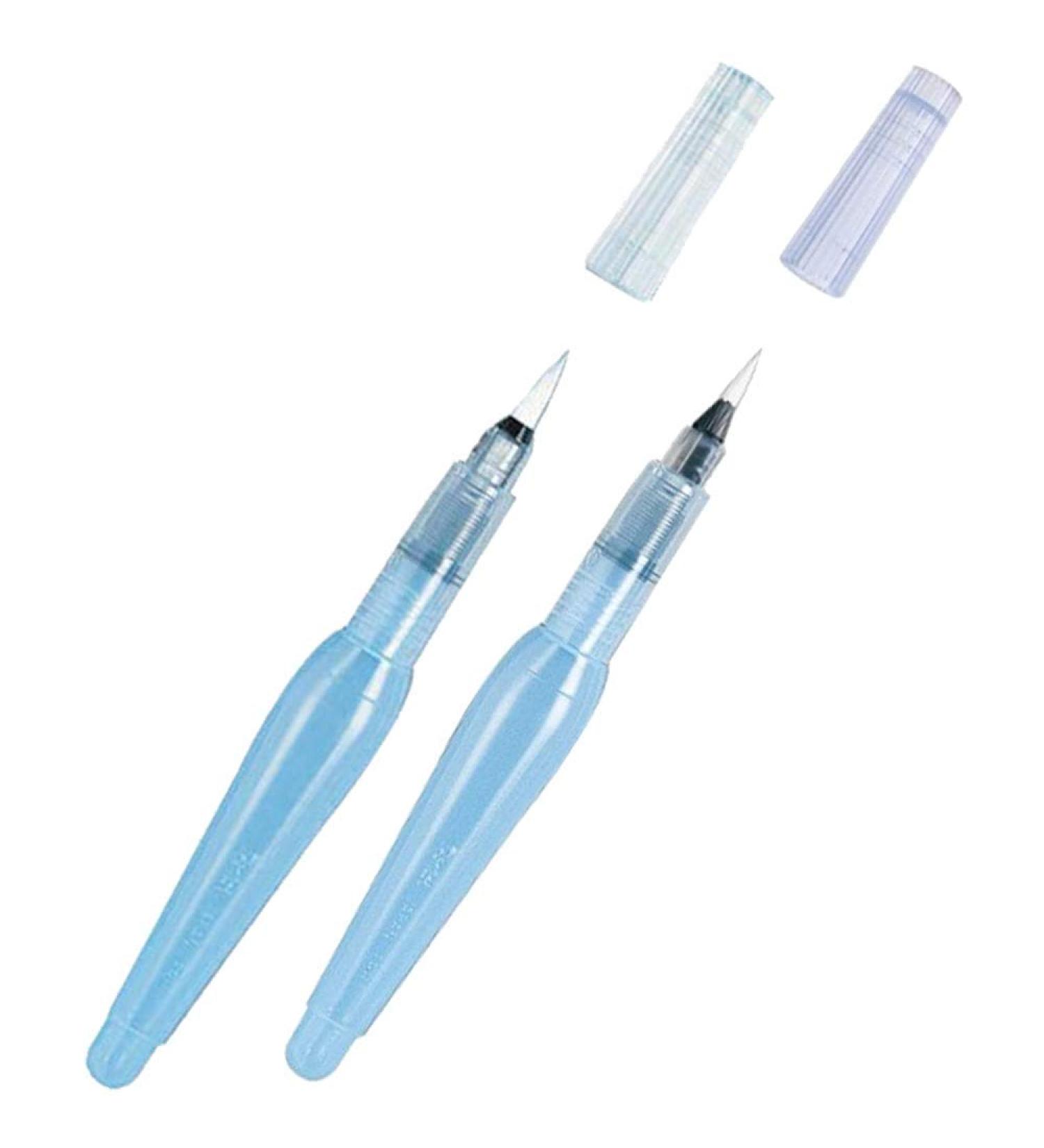 Pentel - Aquash Water Brush Medium Point & Small Point 2 Pens Profesional Arts Value Set