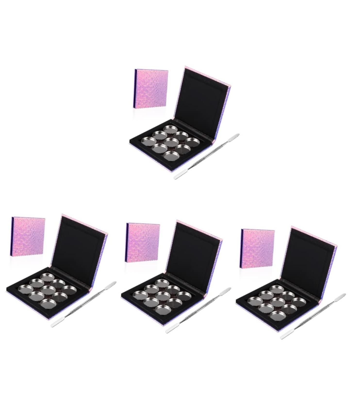 Buy 4 Sets of Empty Magnetic Makeup Trays - Versatile Eyeshadow & Blush Palettes for Customization - International Shipping Available - Buy Online on GoSupps.com